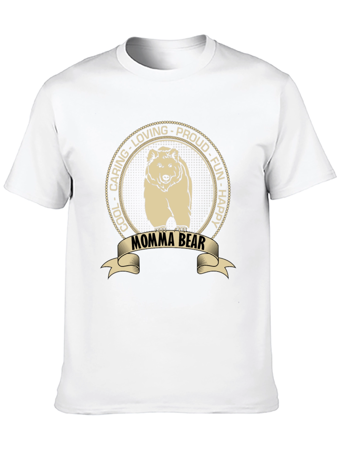 Momma Bear Graphic T-Shirt - Cool Caring Loving Proud