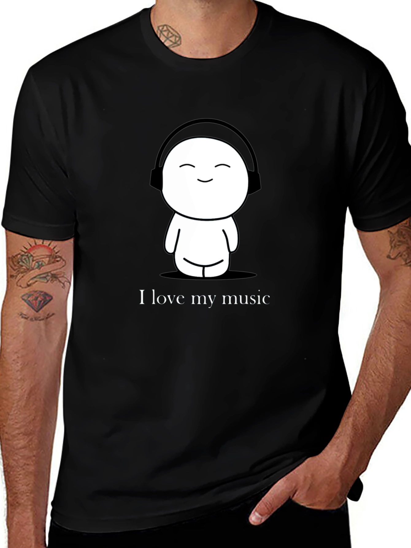 I Love My Music Graphic Tee