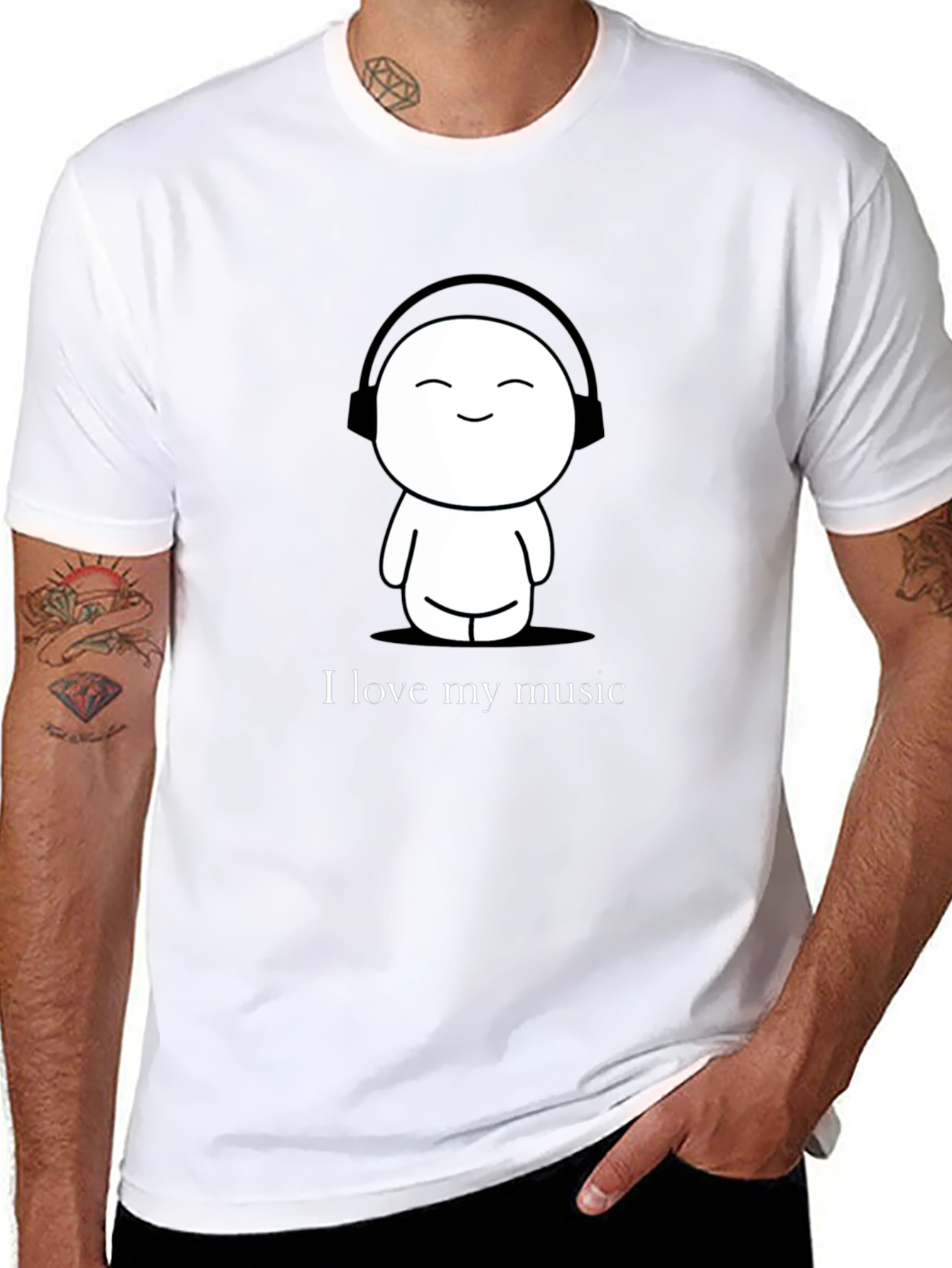 I Love My Music Graphic Tee
