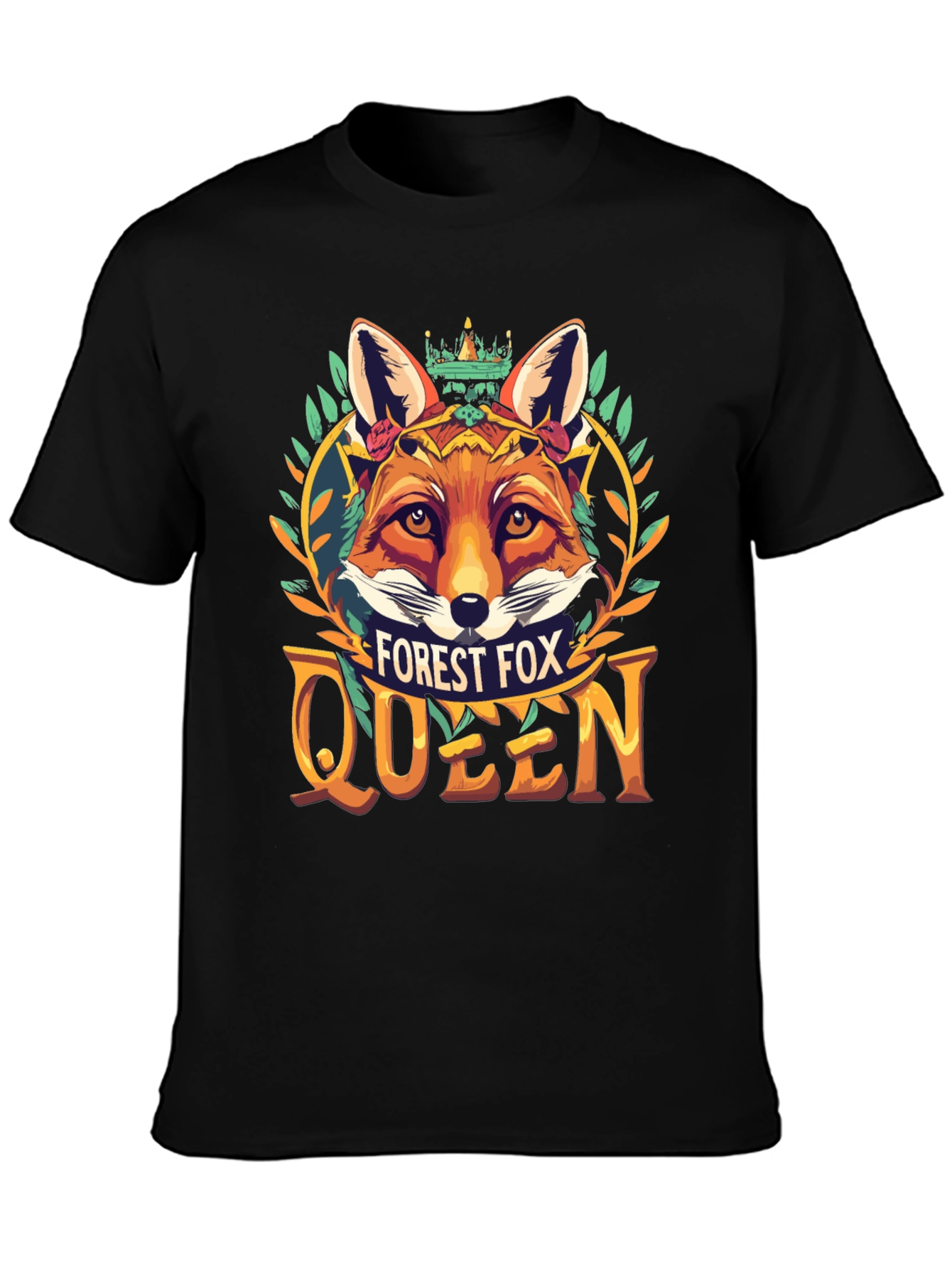 Forest Fox Queen Graphic Tee