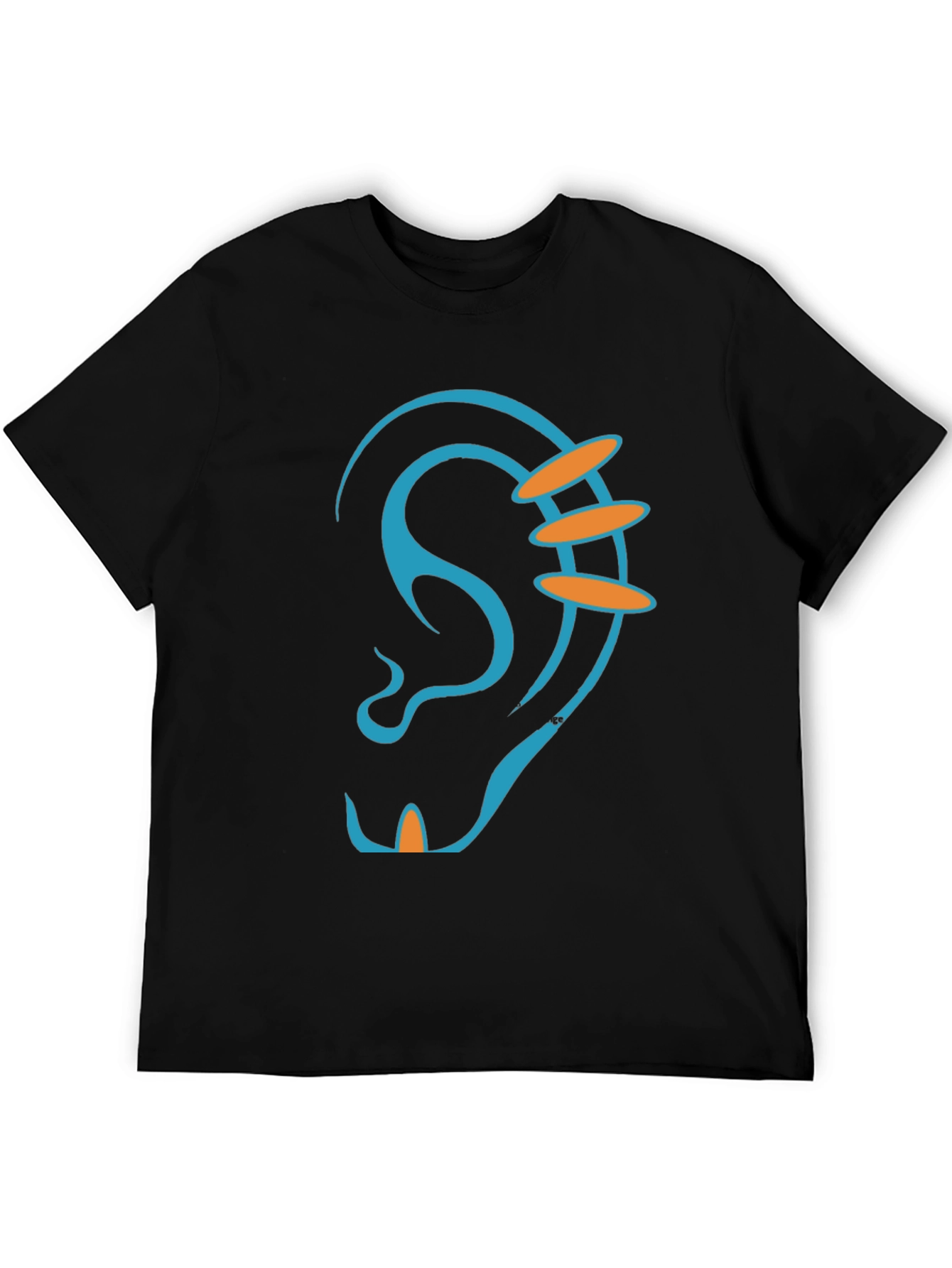 Ear Graphic T-Shirt - Unique Piercing Design