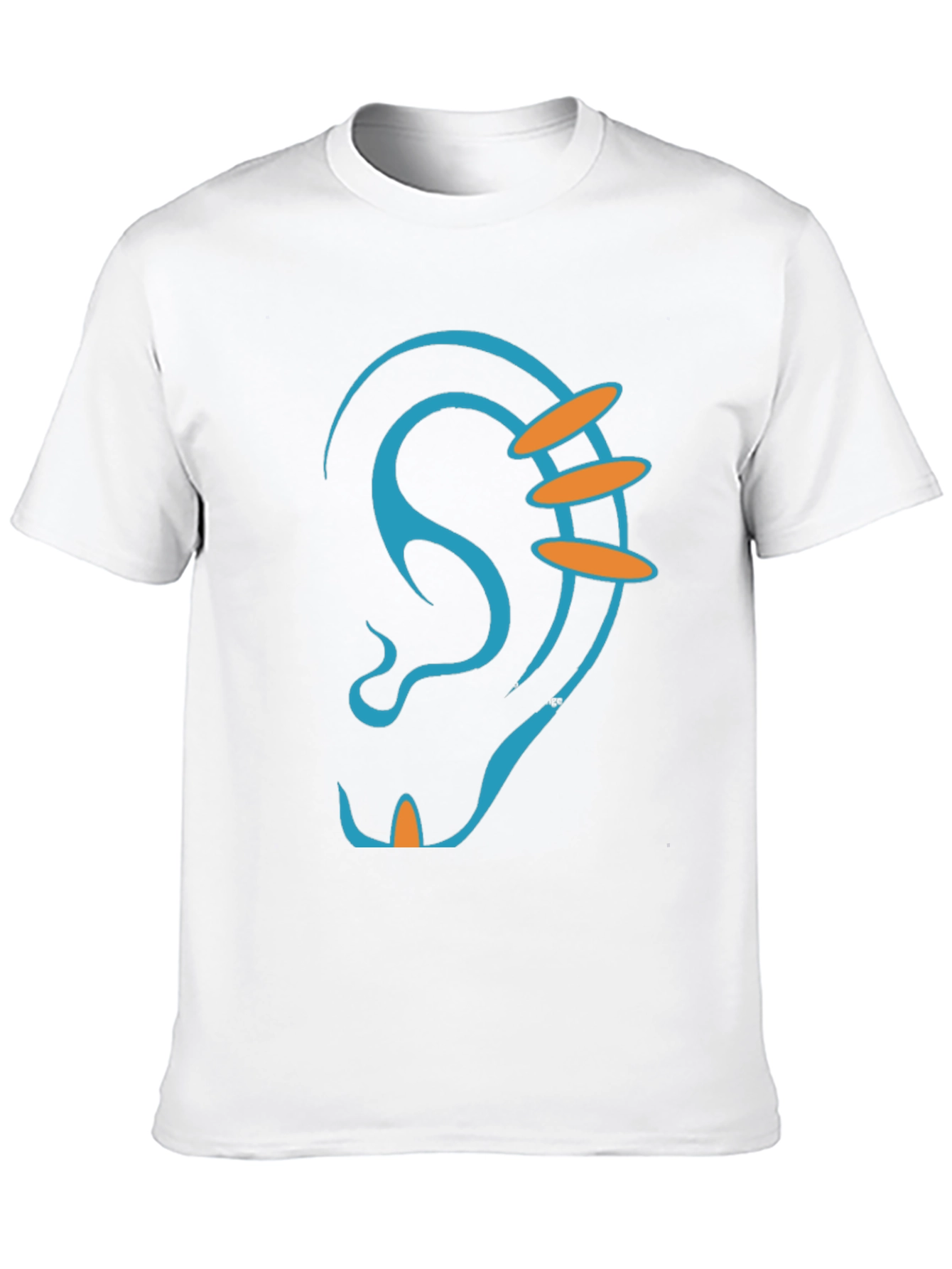 Ear Graphic T-Shirt - Unique Piercing Design