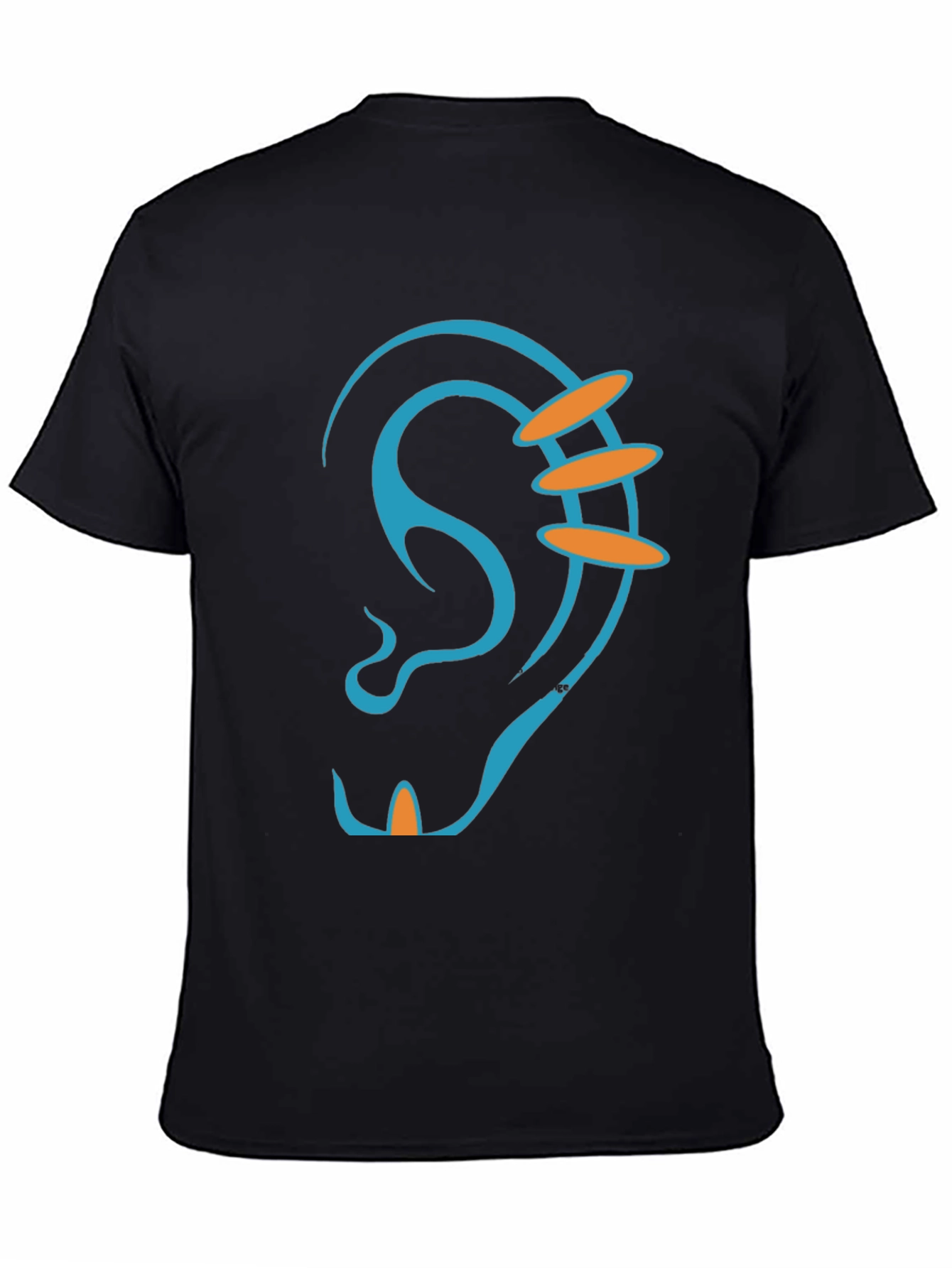 Ear Graphic T-Shirt - Unique Piercing Design