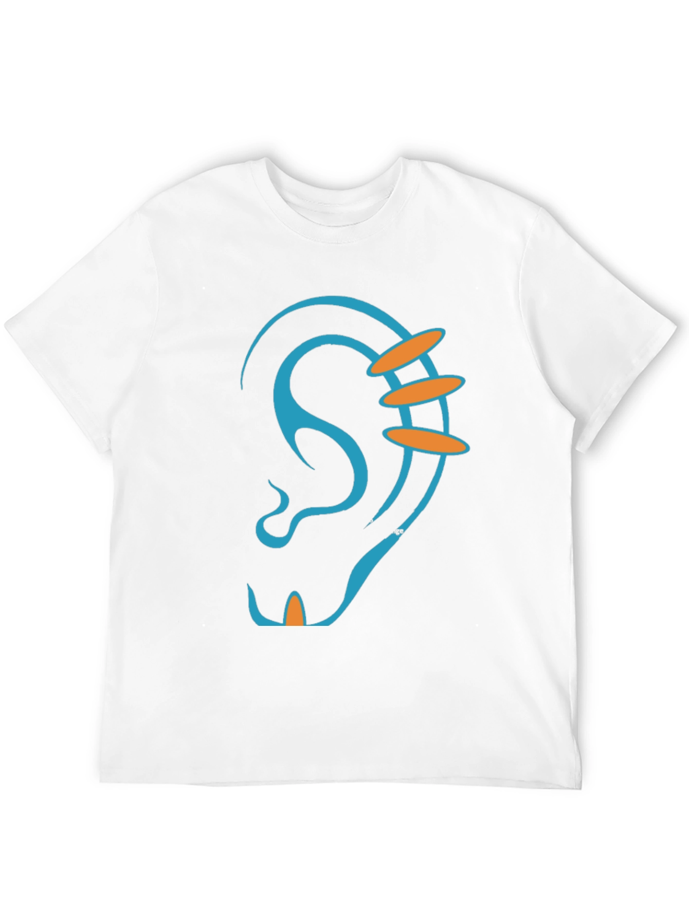 Ear Graphic T-Shirt - Unique Piercing Design