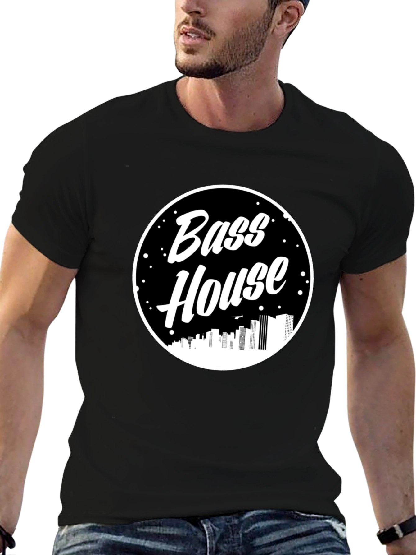 Bass House Black T-Shirt - EDM Music Rave Apparel