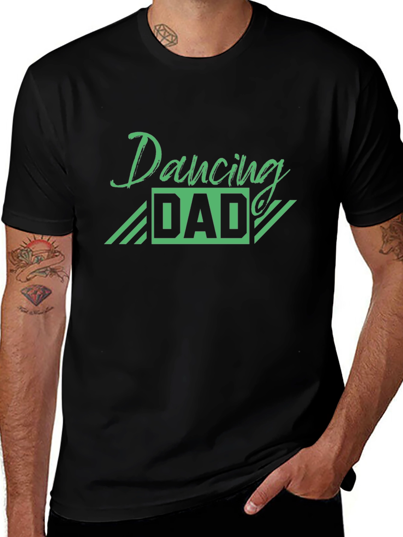 Dancing Dad Graphic Tee - Black