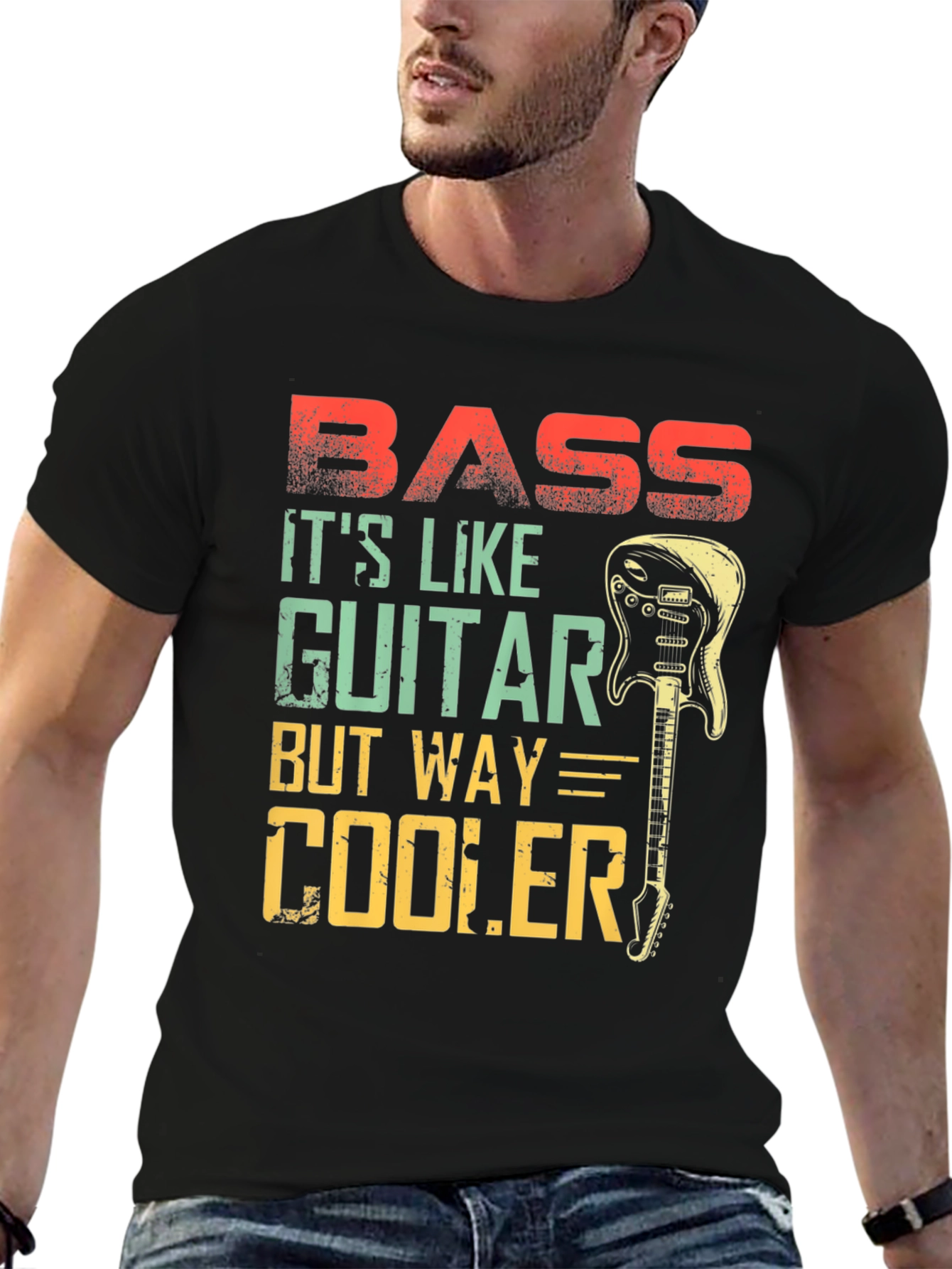 Bass Guitar T-Shirt - Cooler Than Guitar