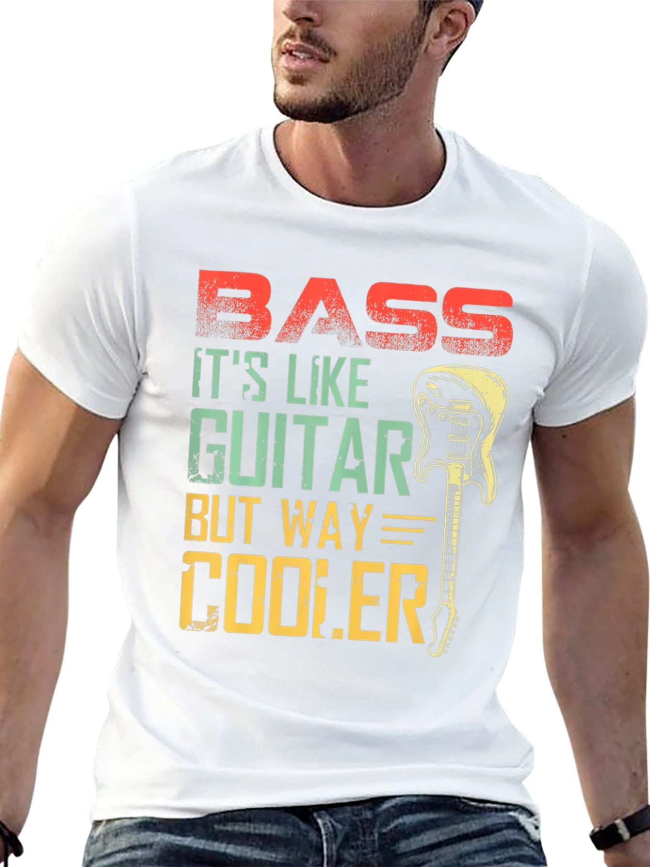 Bass Guitar T-Shirt - Cooler Than Guitar