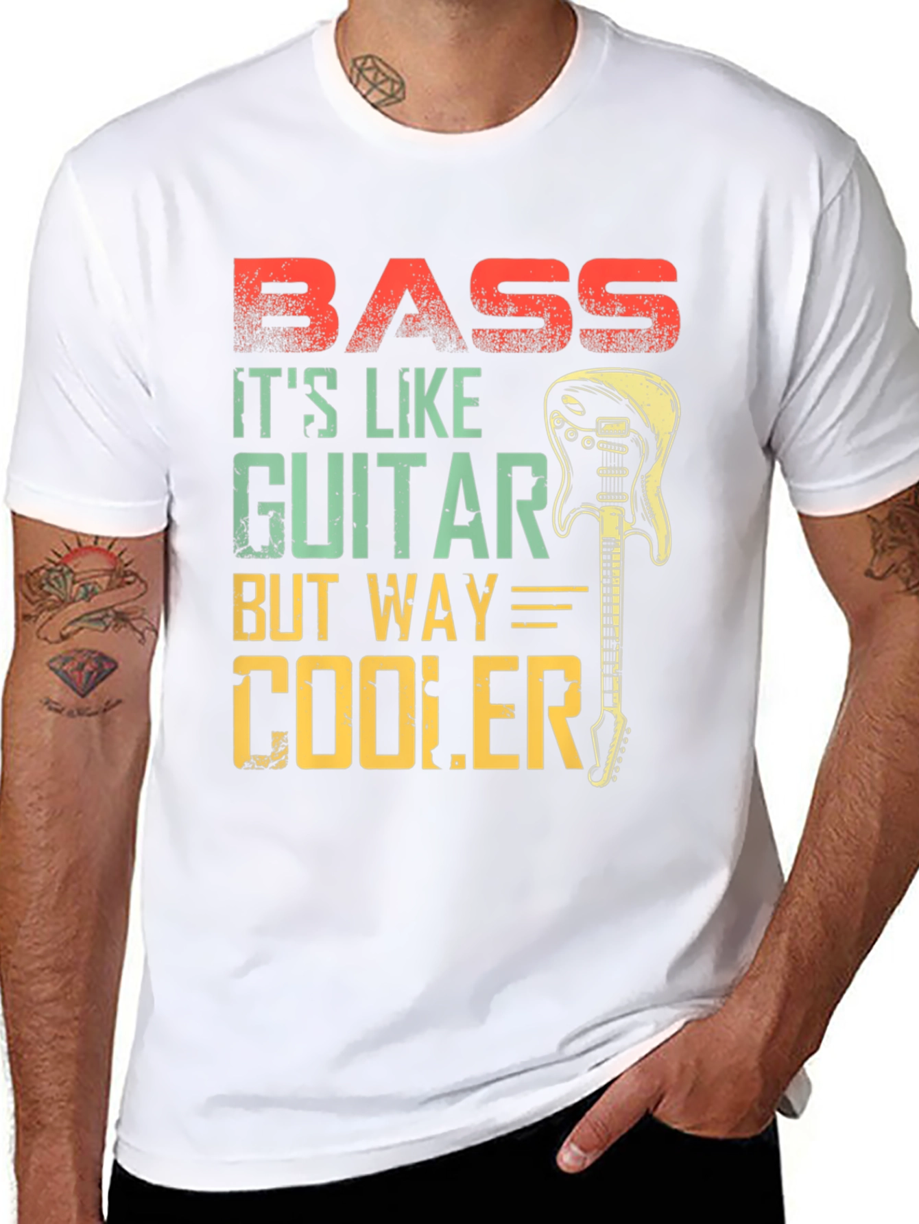 Bass Guitar T-Shirt - Cooler Than Guitar