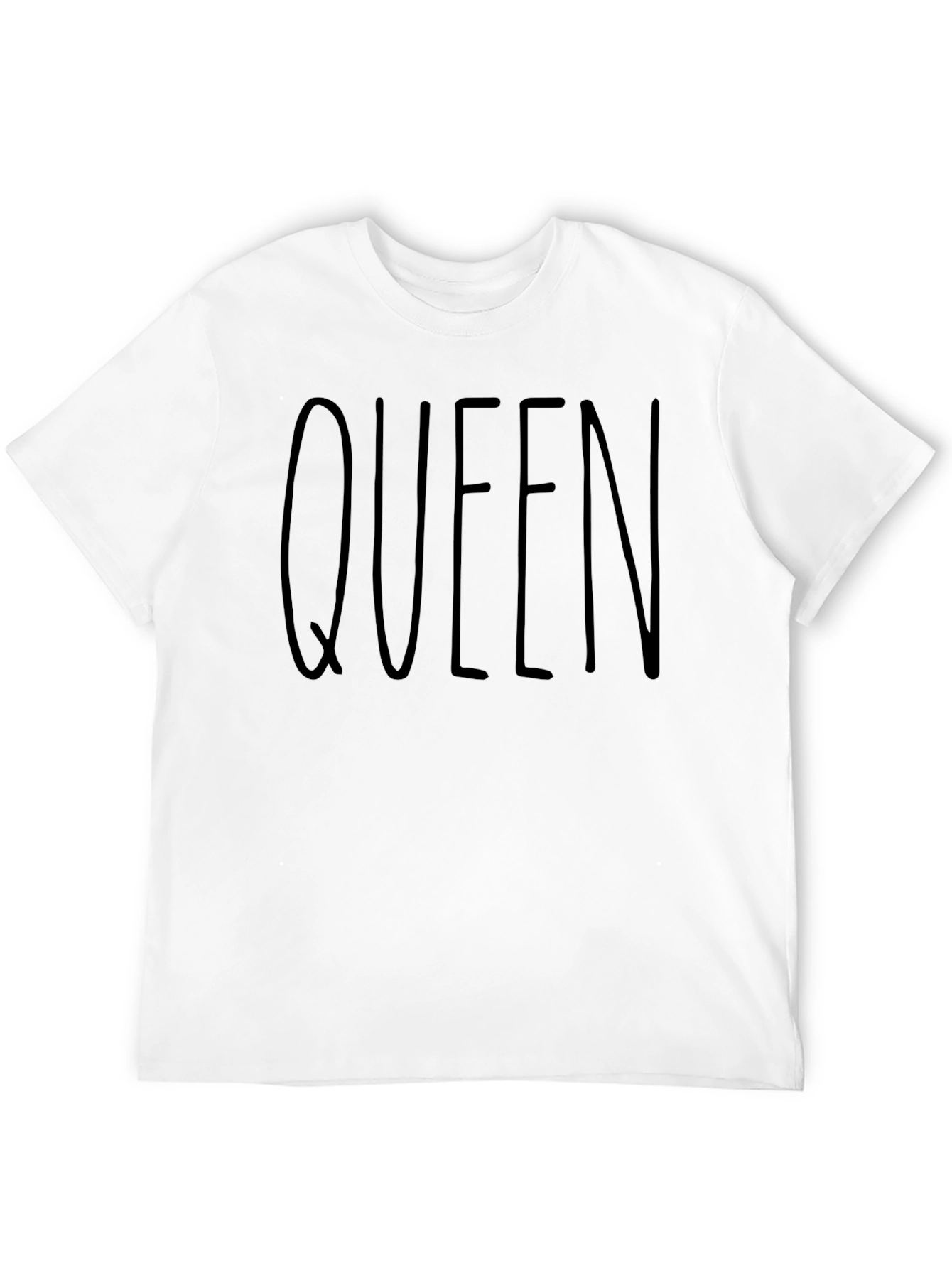 Queen Graphic Tee - Black Casual T-Shirt