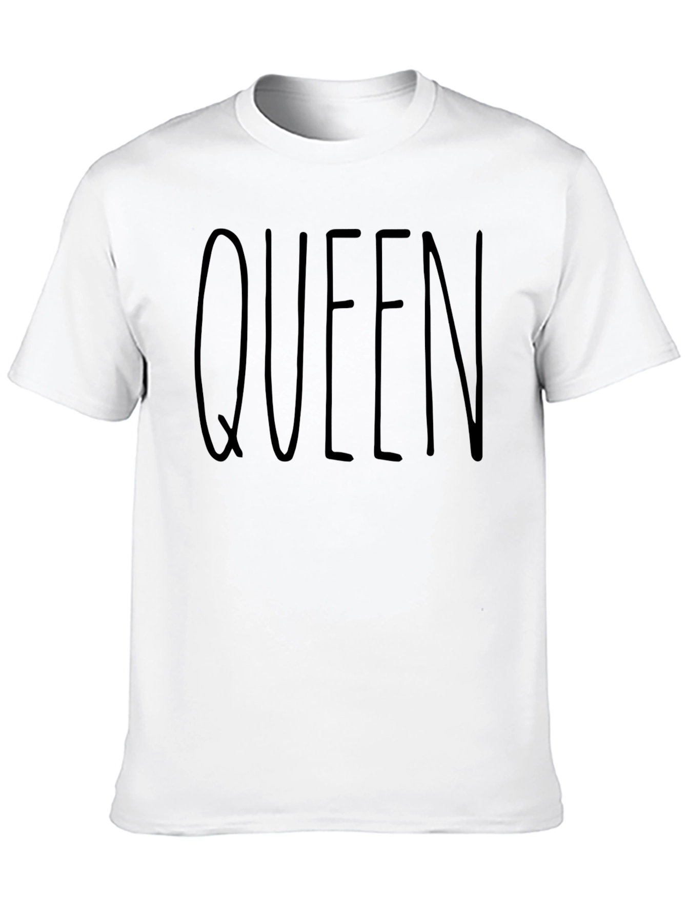 Queen Graphic Tee - Black Casual T-Shirt