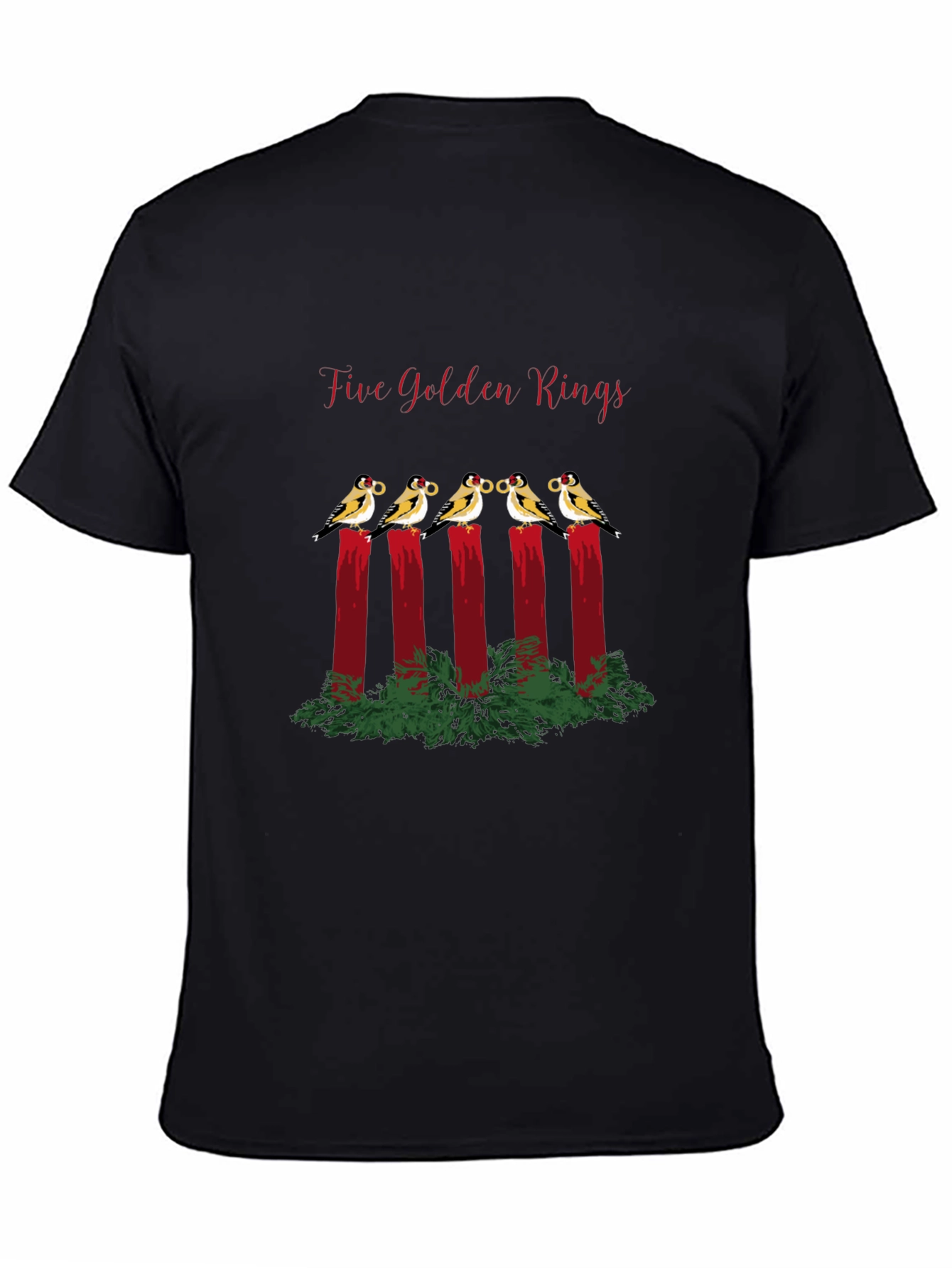 Five Golden Rings T-Shirt - Holiday Cheer!
