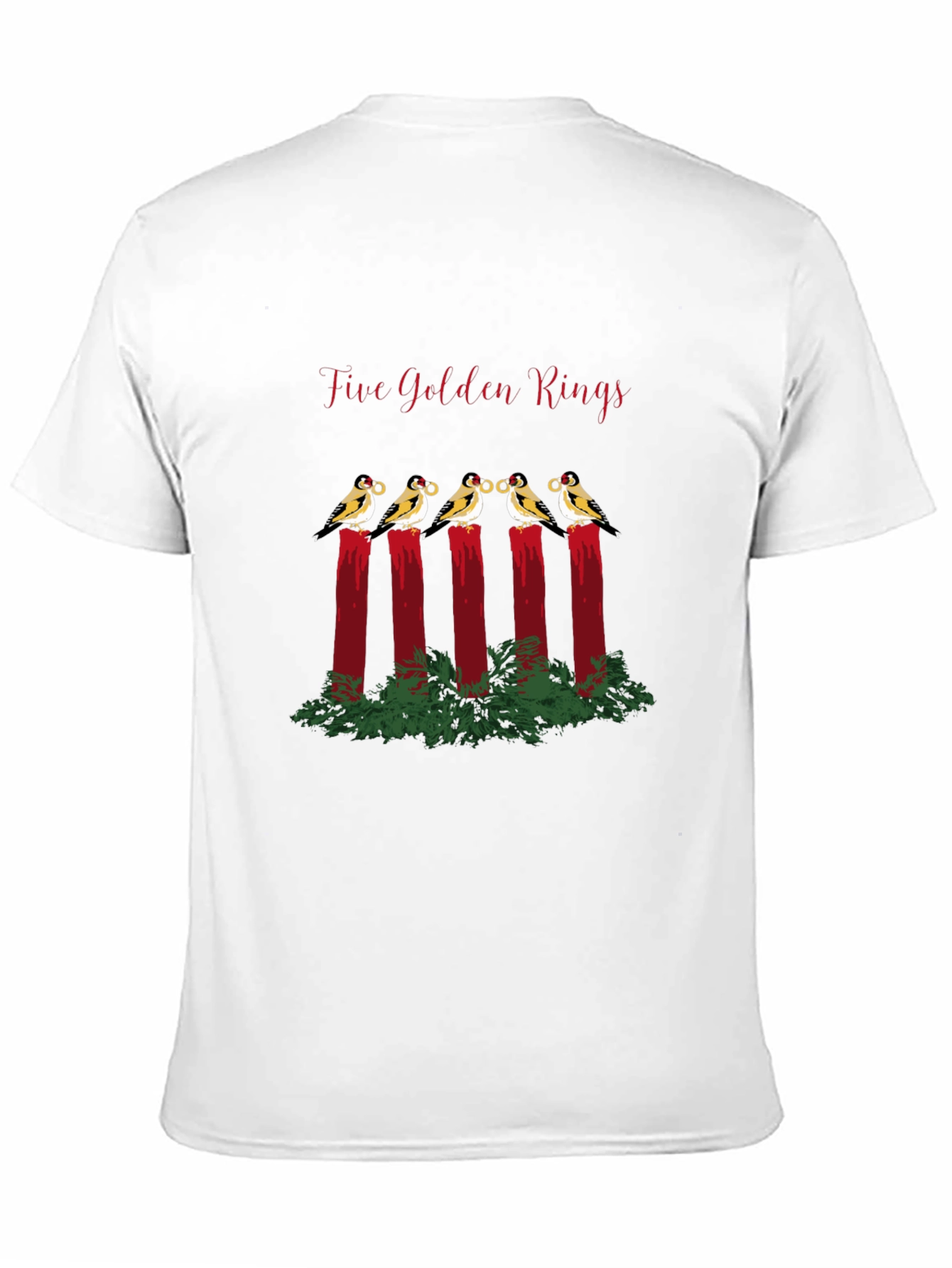 Five Golden Rings T-Shirt - Holiday Cheer!