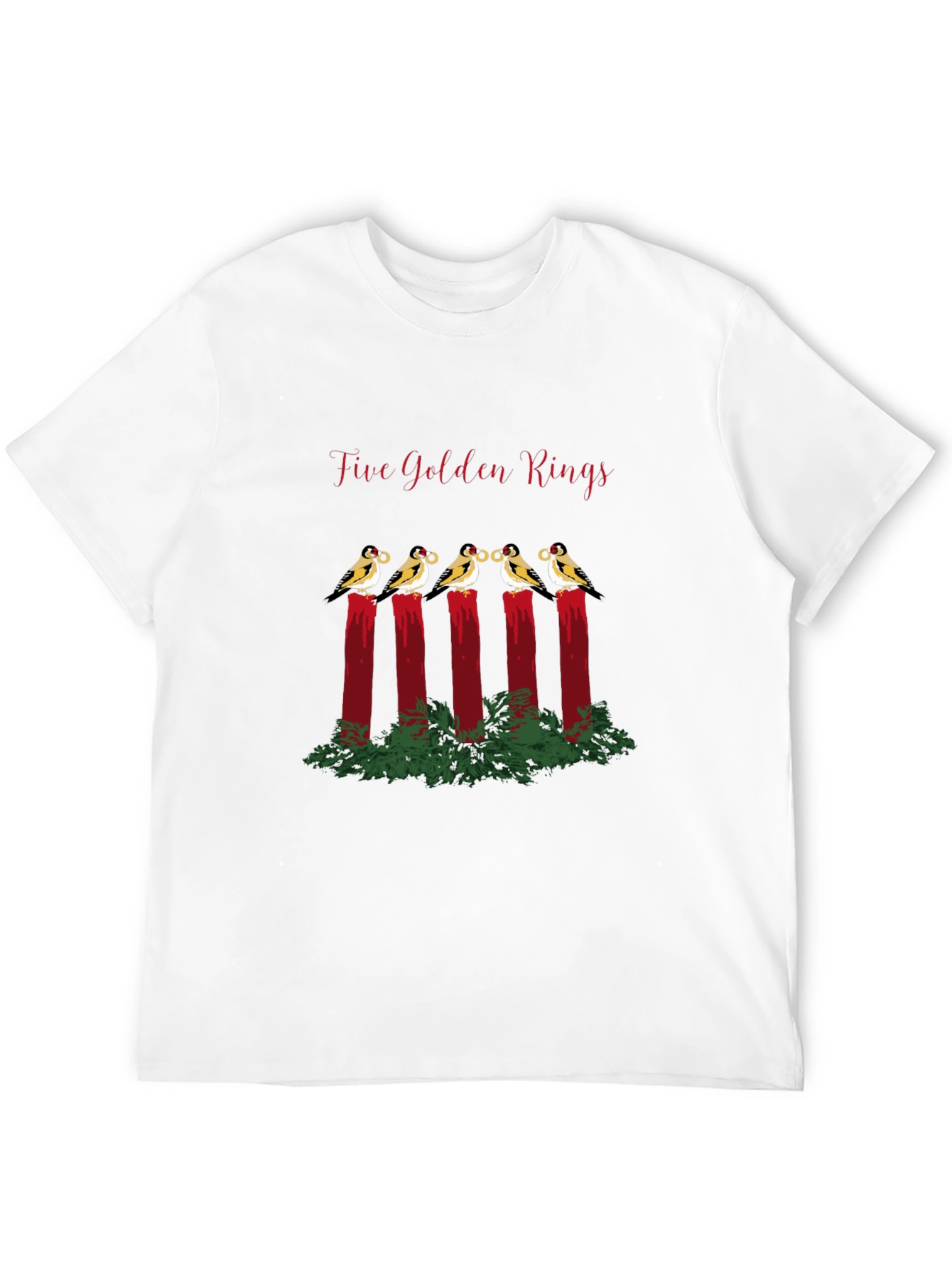 Five Golden Rings T-Shirt - Holiday Cheer!