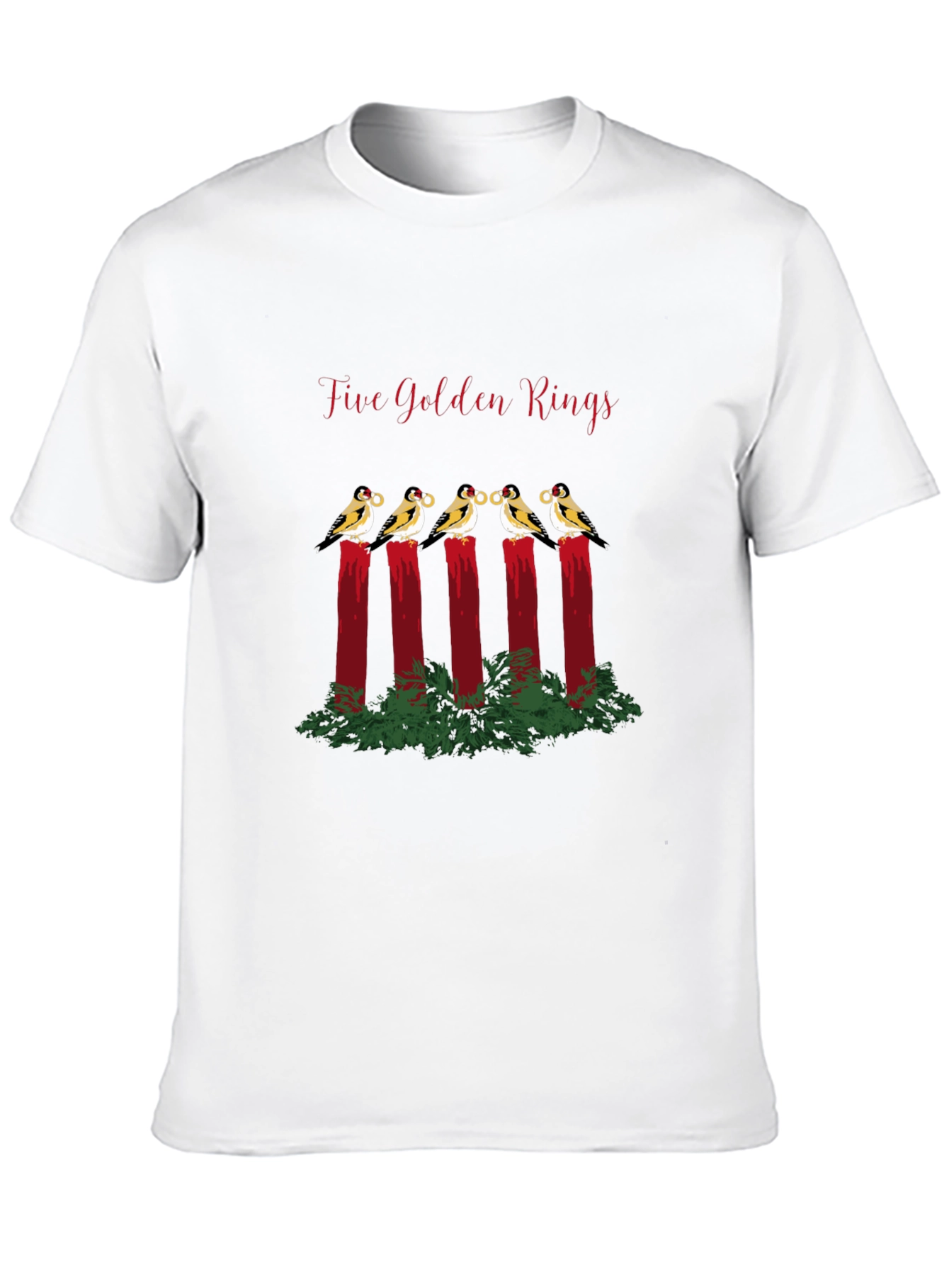 Five Golden Rings T-Shirt - Holiday Cheer!