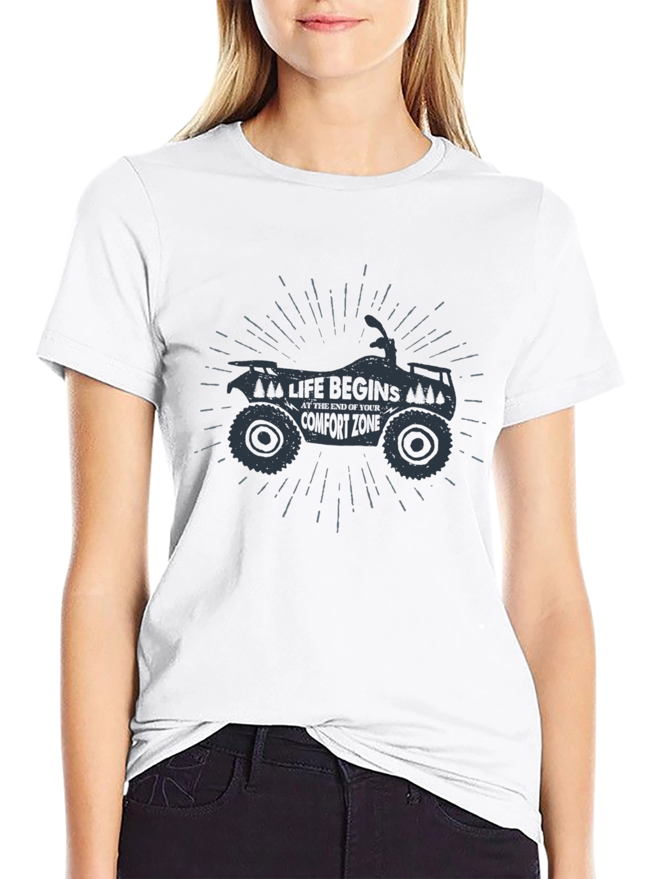 Life Begins T-Shirt - Comfort Zone ATV Design