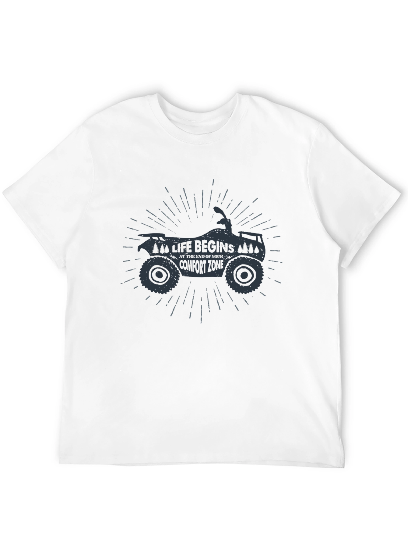 Life Begins T-Shirt - Comfort Zone ATV Design