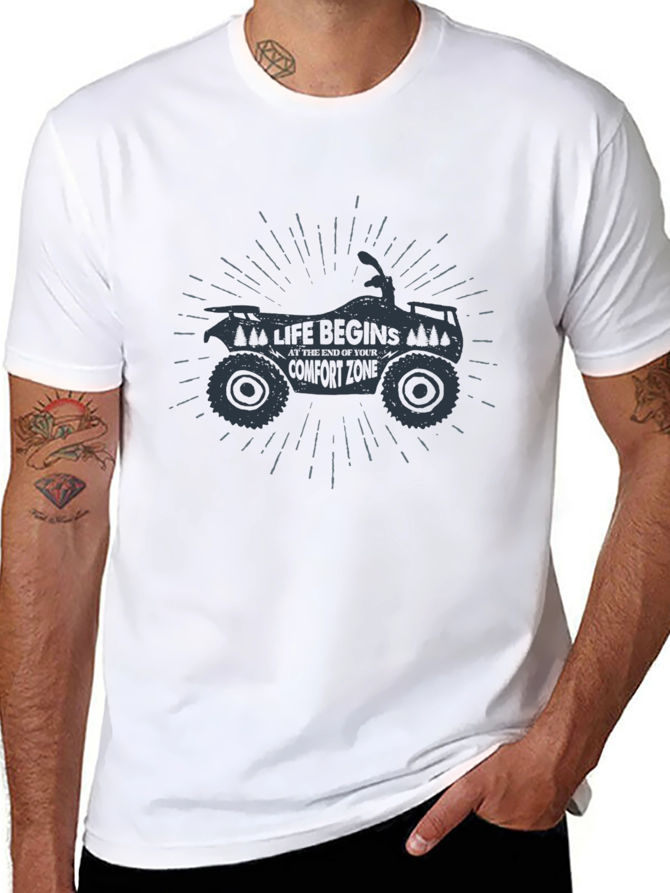 Life Begins T-Shirt - Comfort Zone ATV Design