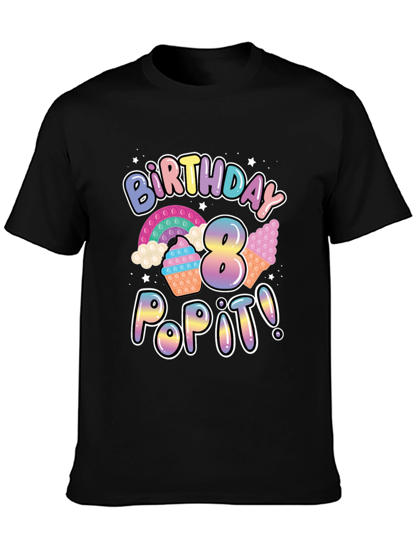 8th Birthday Pop It T-Shirt