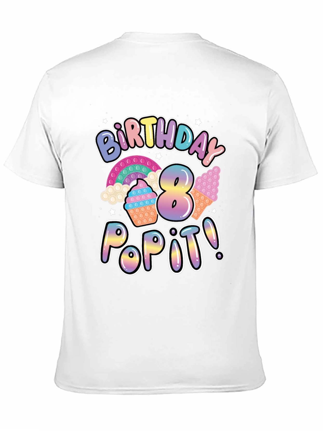 8th Birthday Pop It T-Shirt