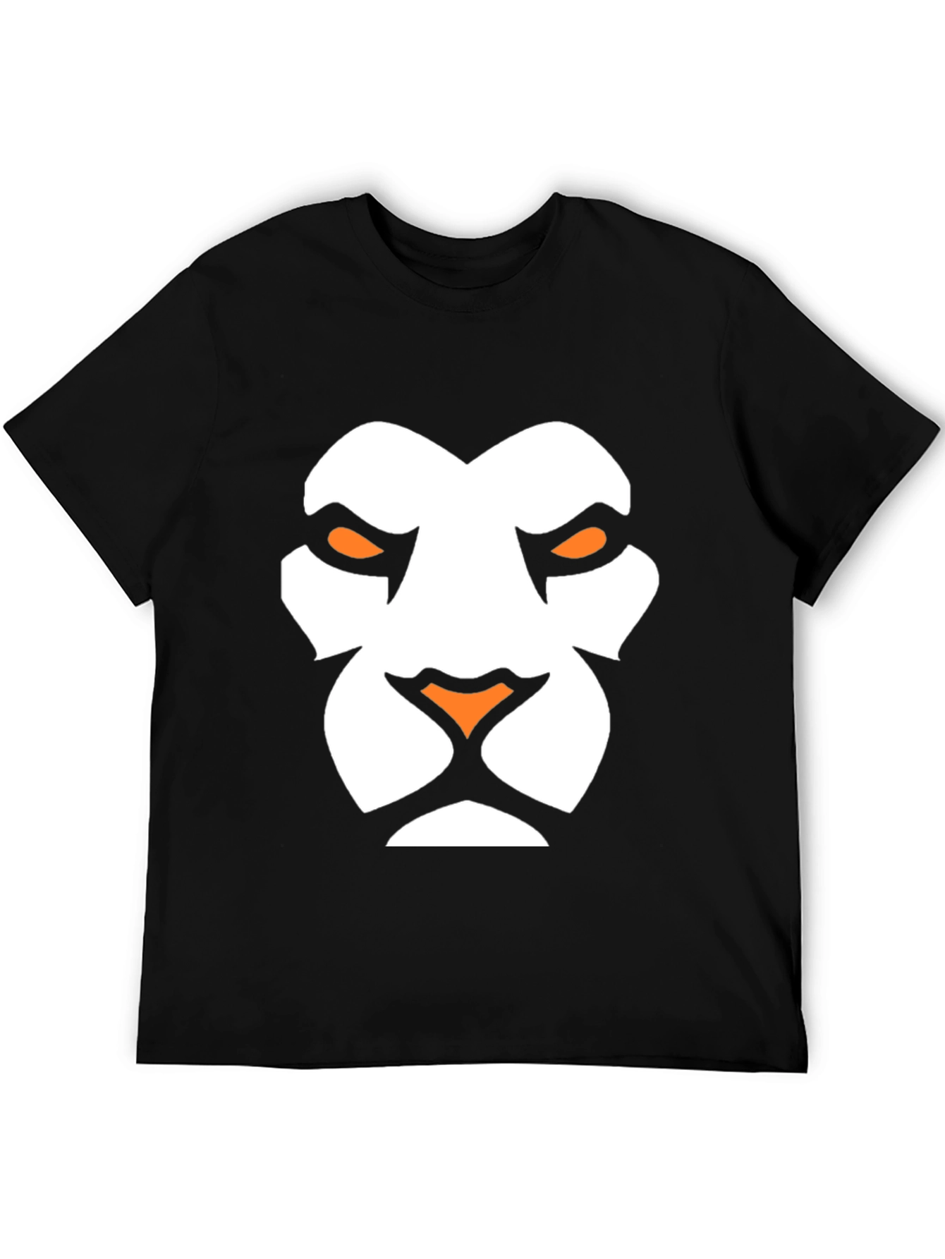 Lion Face Graphic Tee - Black