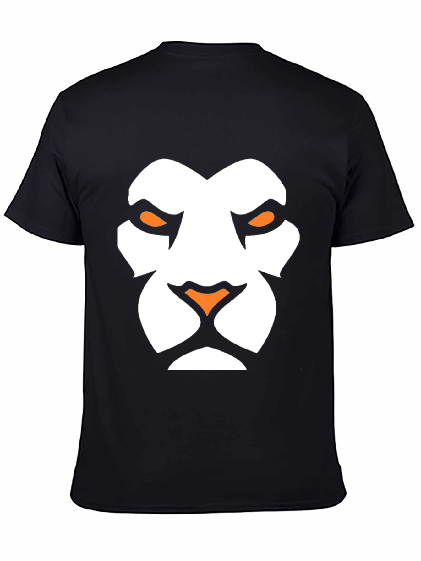 Lion Face Graphic Tee - Black