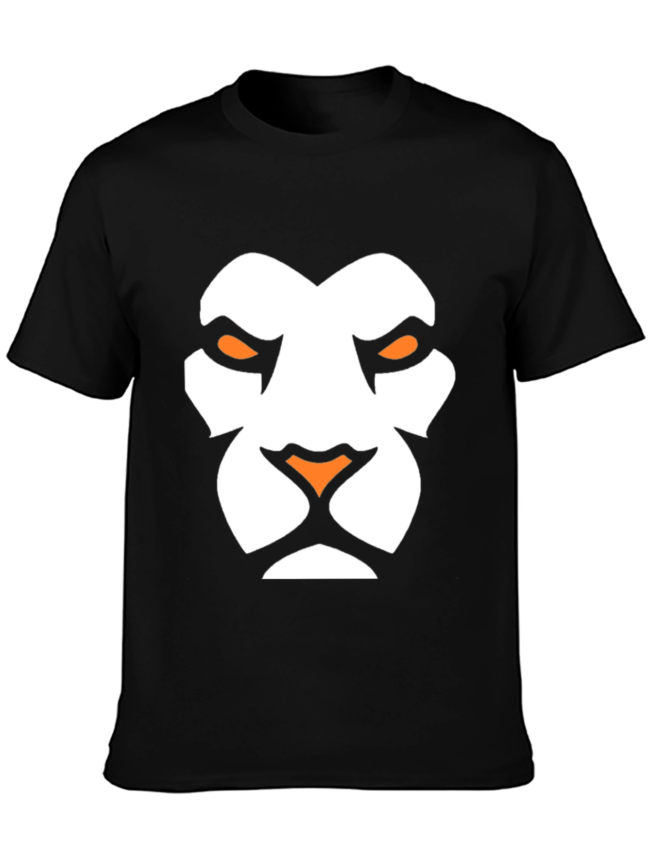 Lion Face Graphic Tee - Black