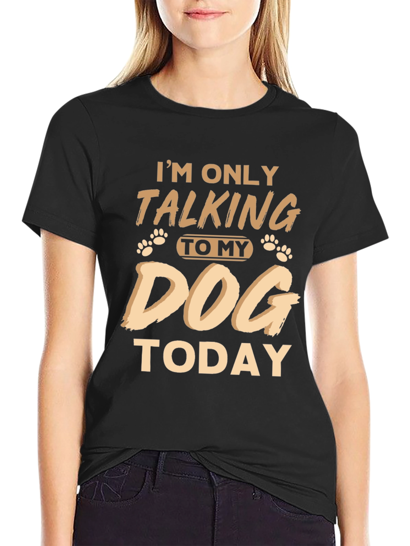 Im Only Talking To My Dog Today Funny T-Shirt