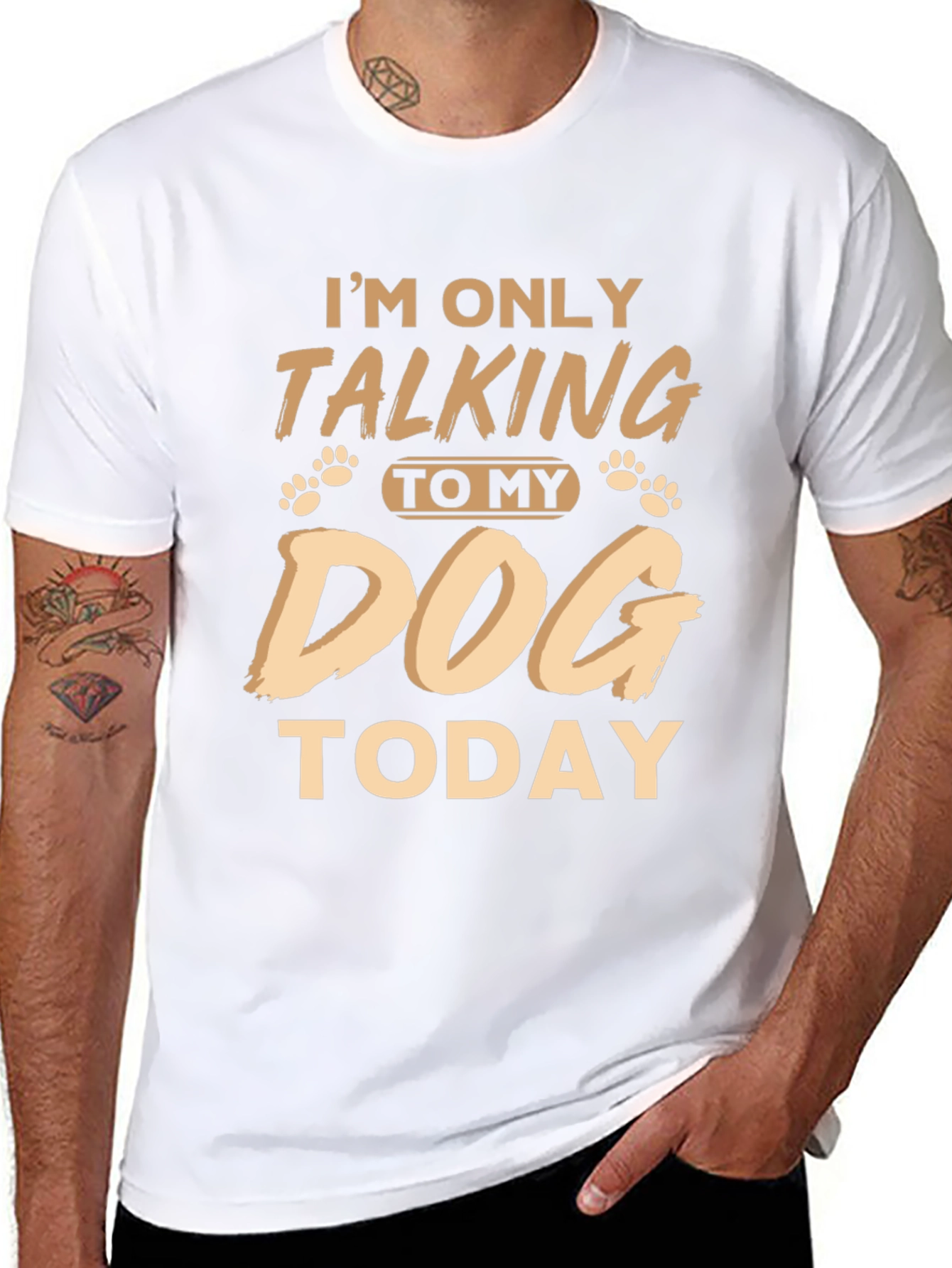 Im Only Talking To My Dog Today Funny T-Shirt