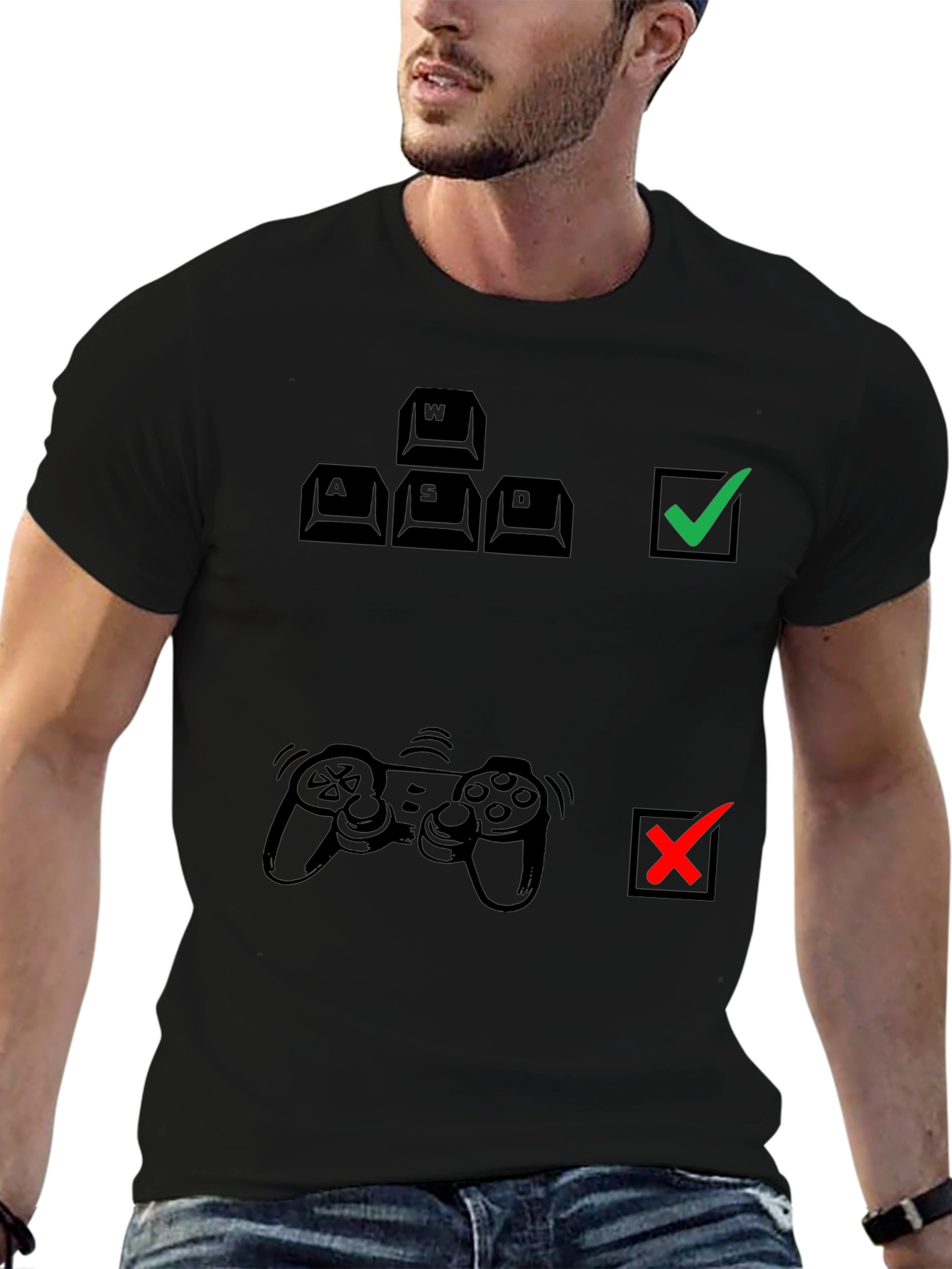 Gamer Choice T-Shirt - Keyboard VS Controller