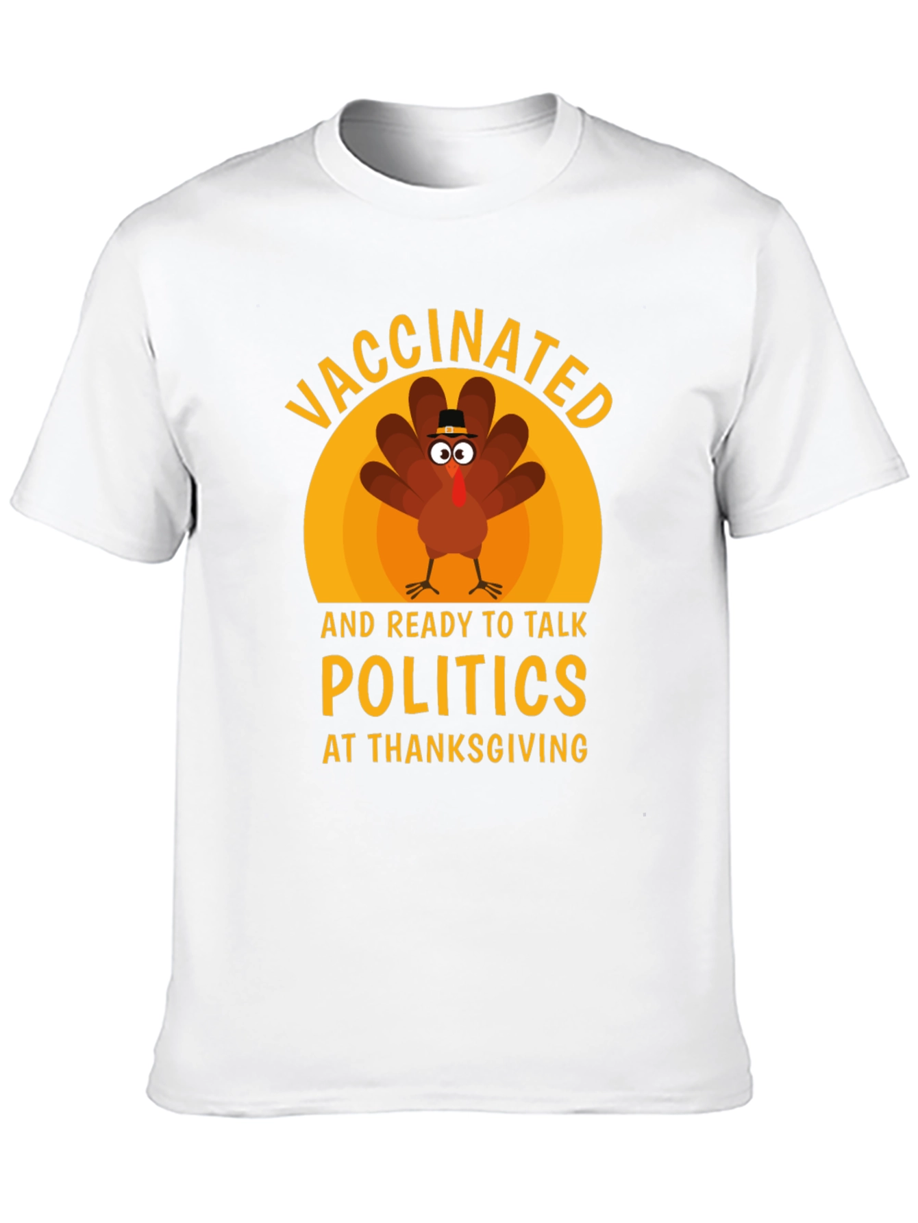 Vaccinated Turkey Thanksgiving T-Shirt