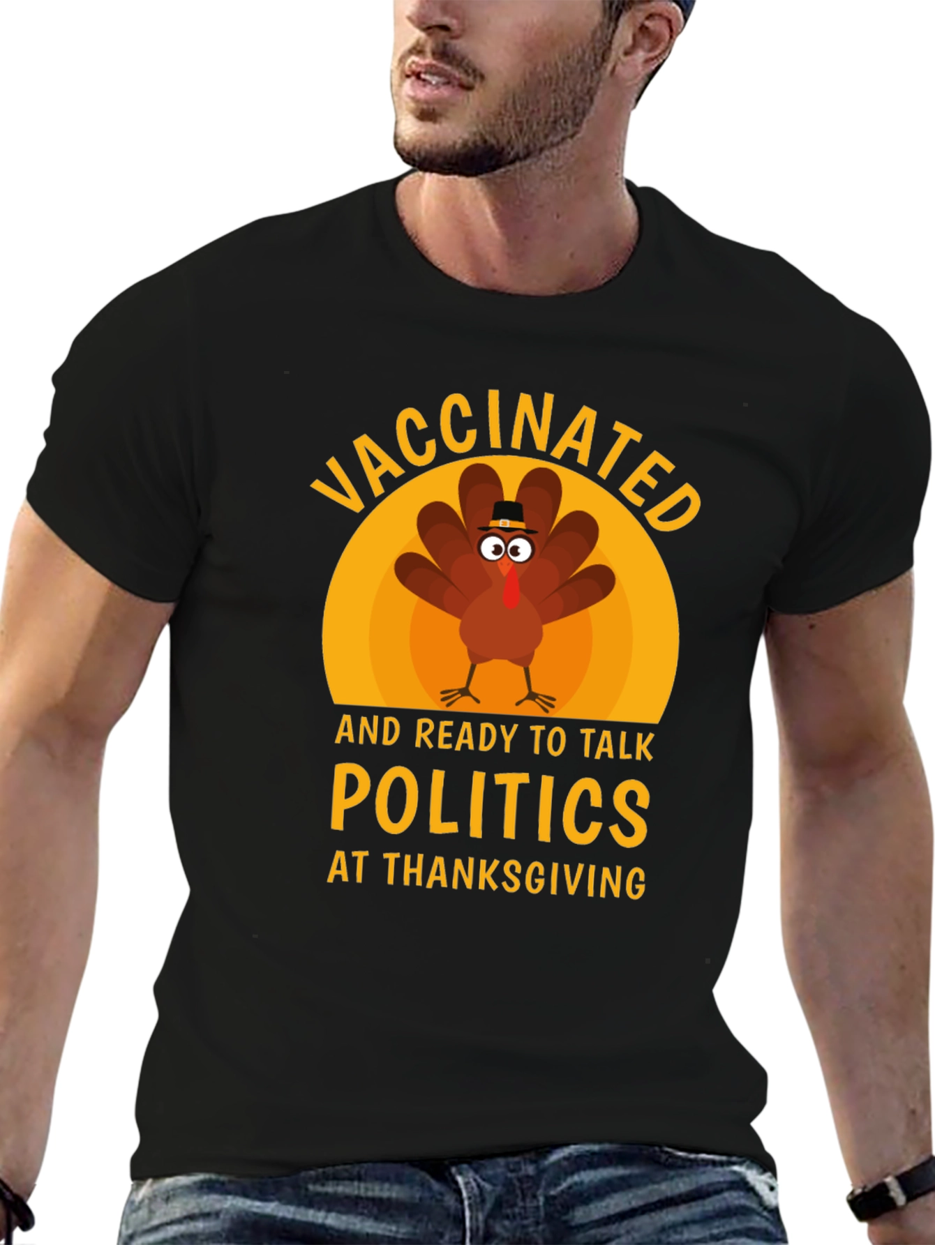 Vaccinated Turkey Thanksgiving T-Shirt