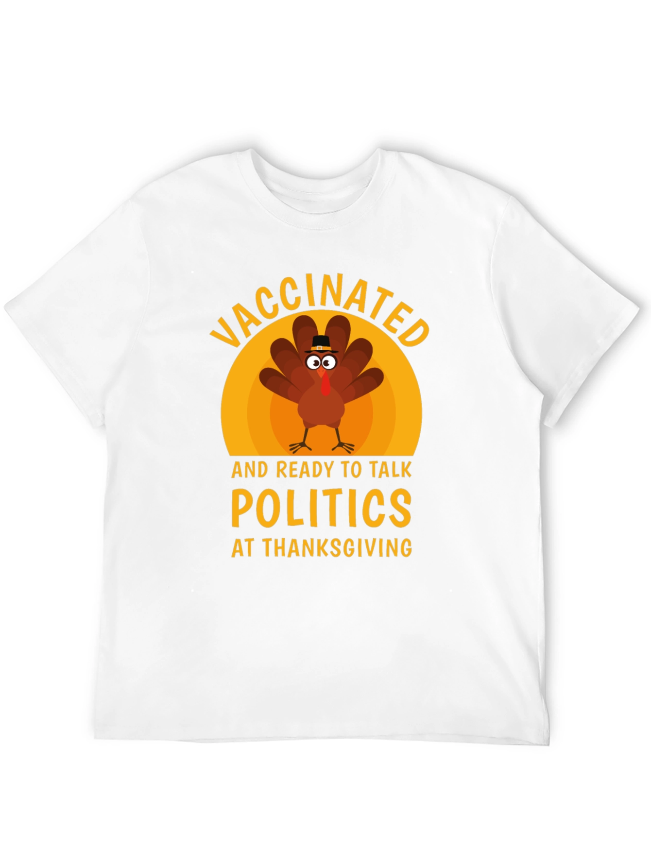 Vaccinated Turkey Thanksgiving T-Shirt