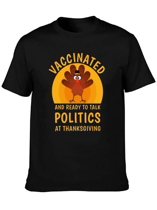 Vaccinated Turkey Thanksgiving T-Shirt