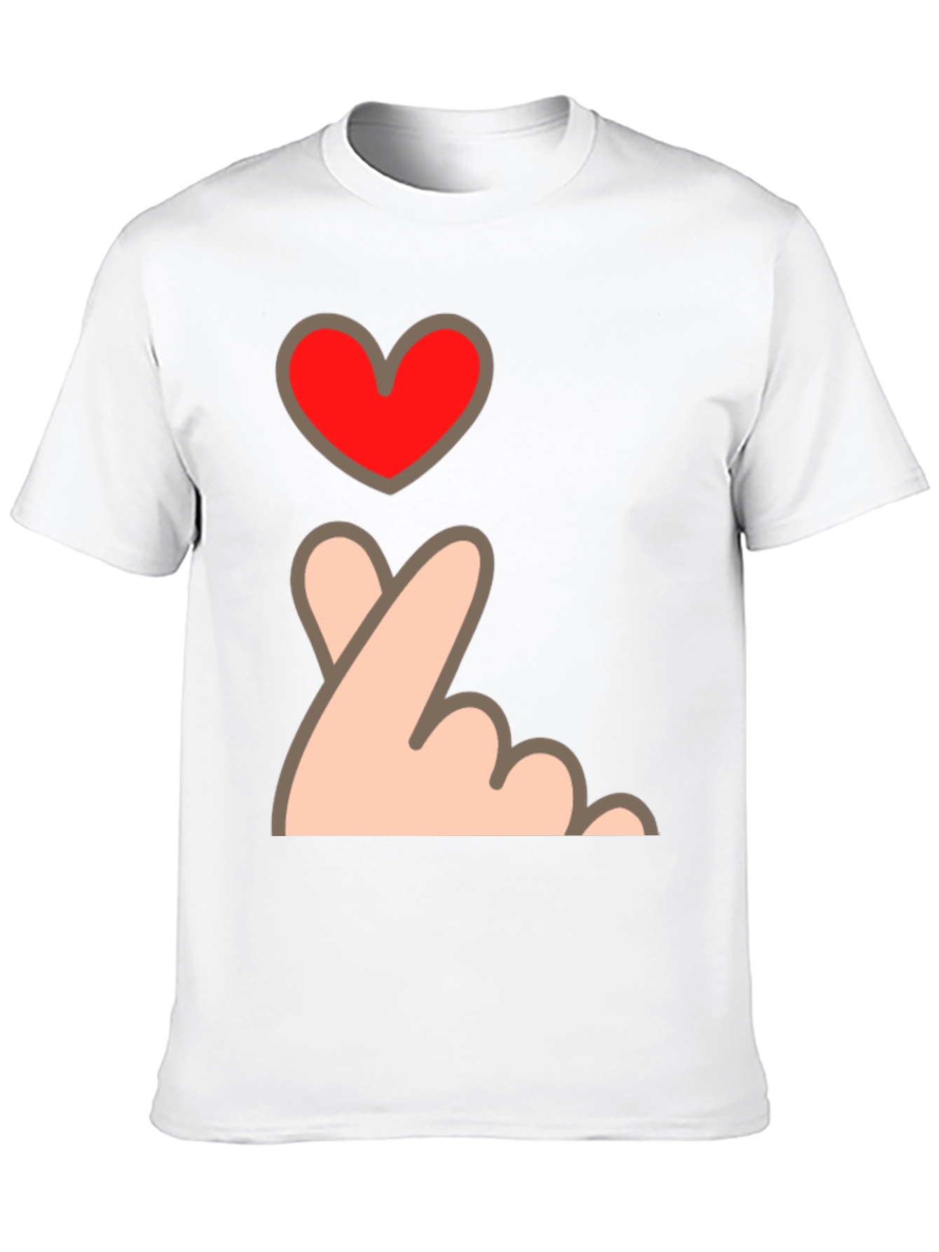 Finger Heart Gesture Graphic Tee