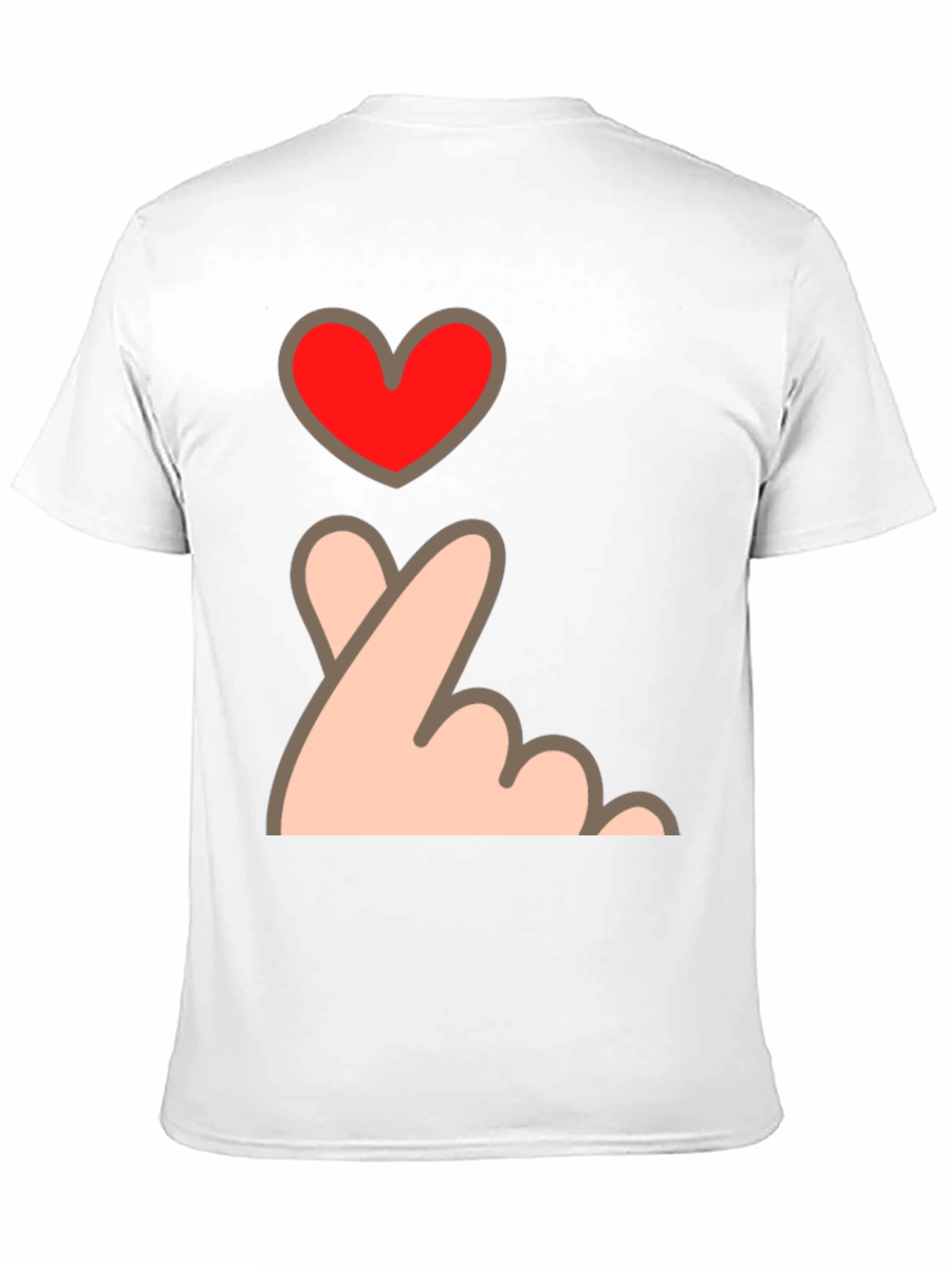 Finger Heart Gesture Graphic Tee