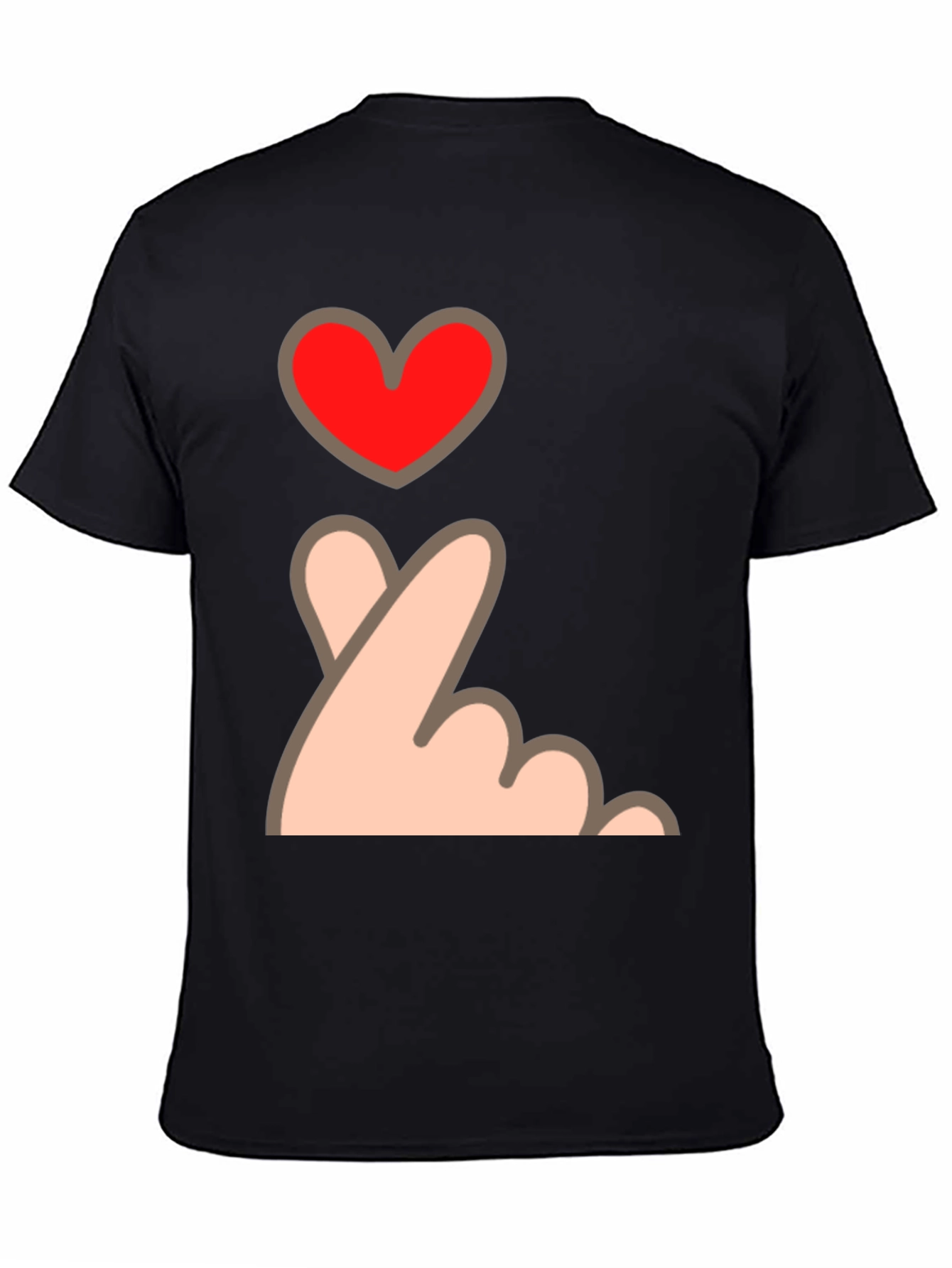Finger Heart Gesture Graphic Tee