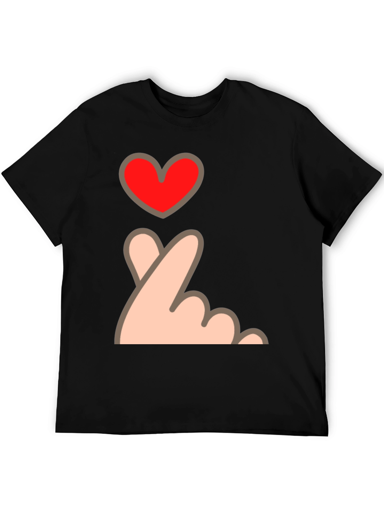 Finger Heart Gesture Graphic Tee