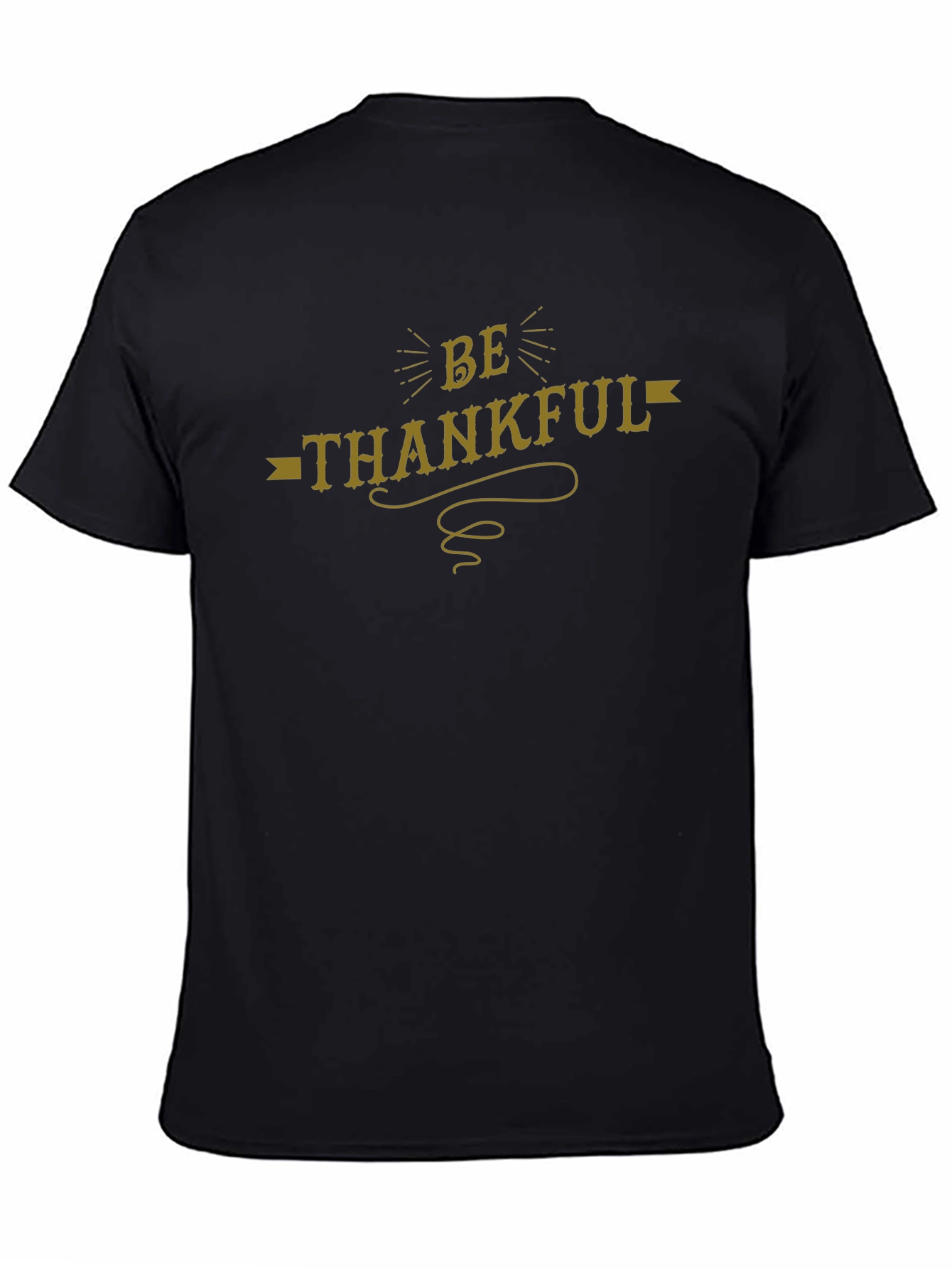 Be Thankful Black Graphic Tee