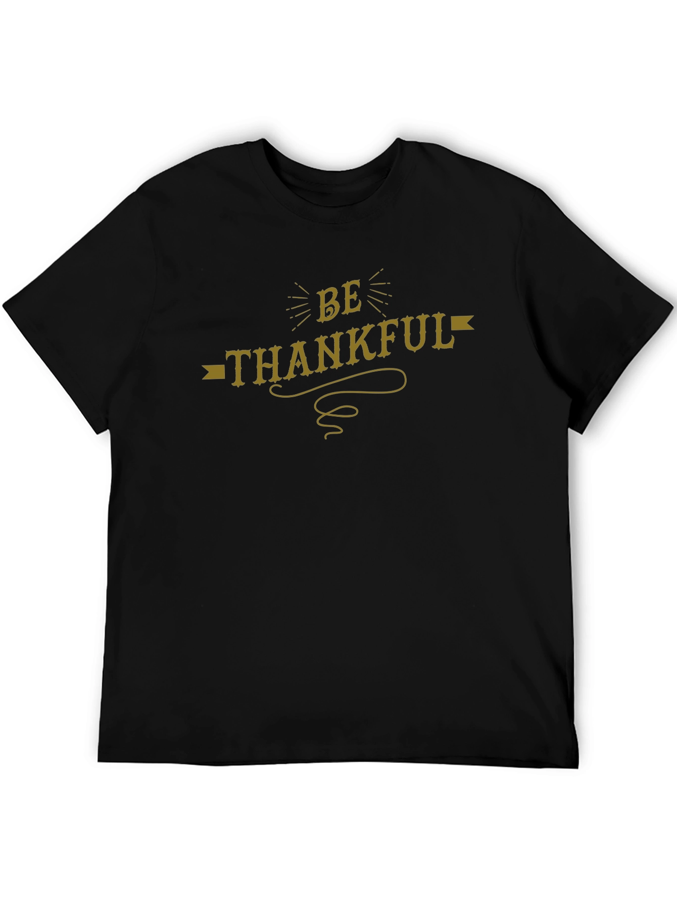 Be Thankful Black Graphic Tee