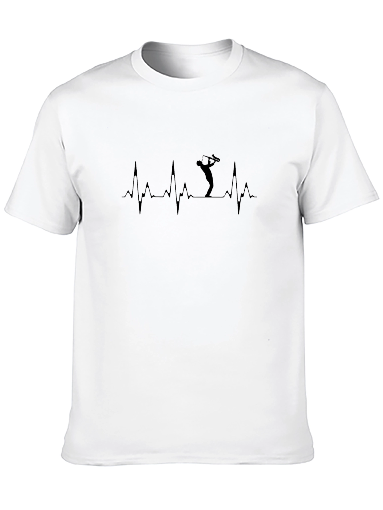 Golf Heartbeat T-Shirt - Black Graphic Tee