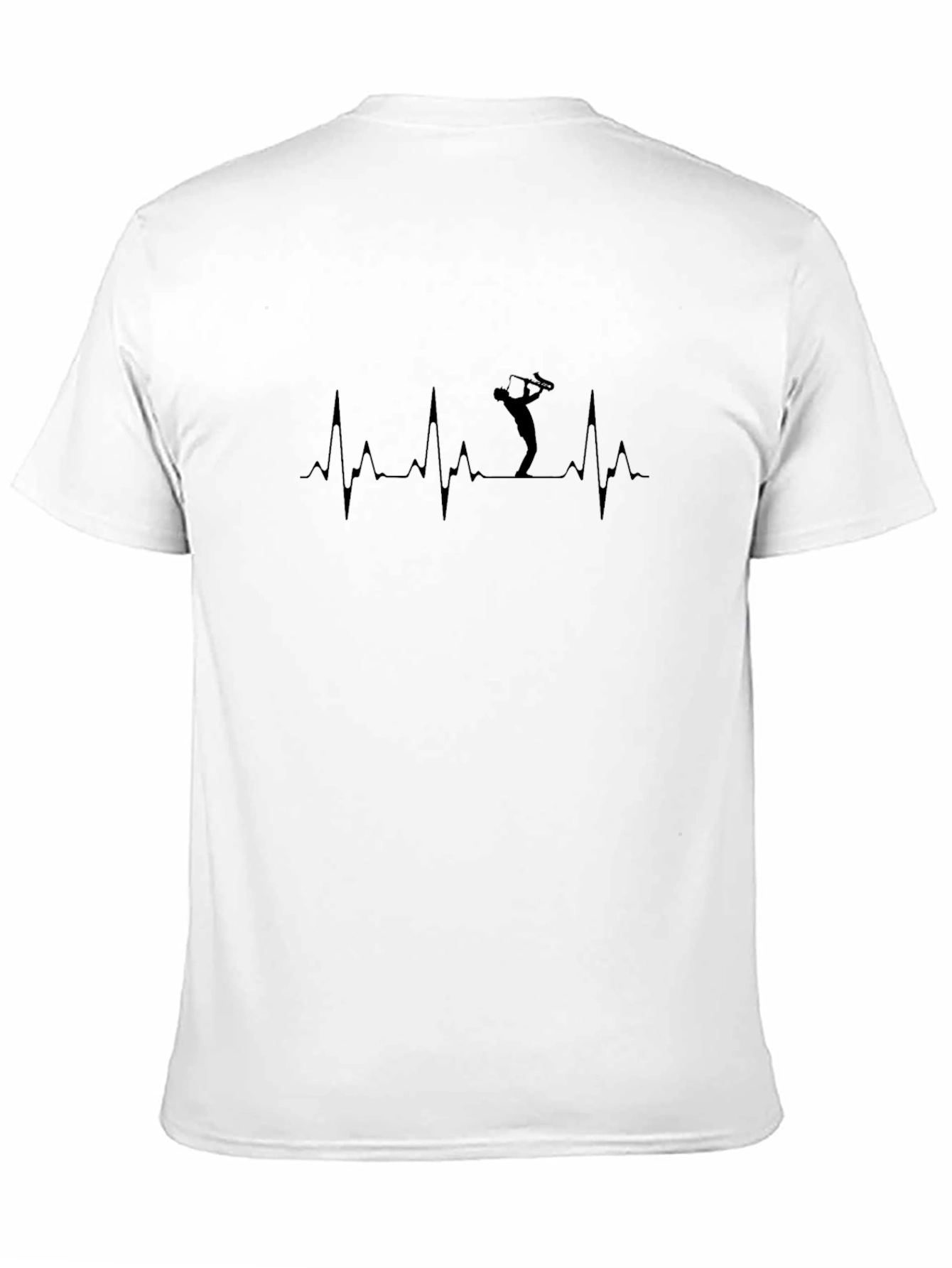 Golf Heartbeat T-Shirt - Black Graphic Tee