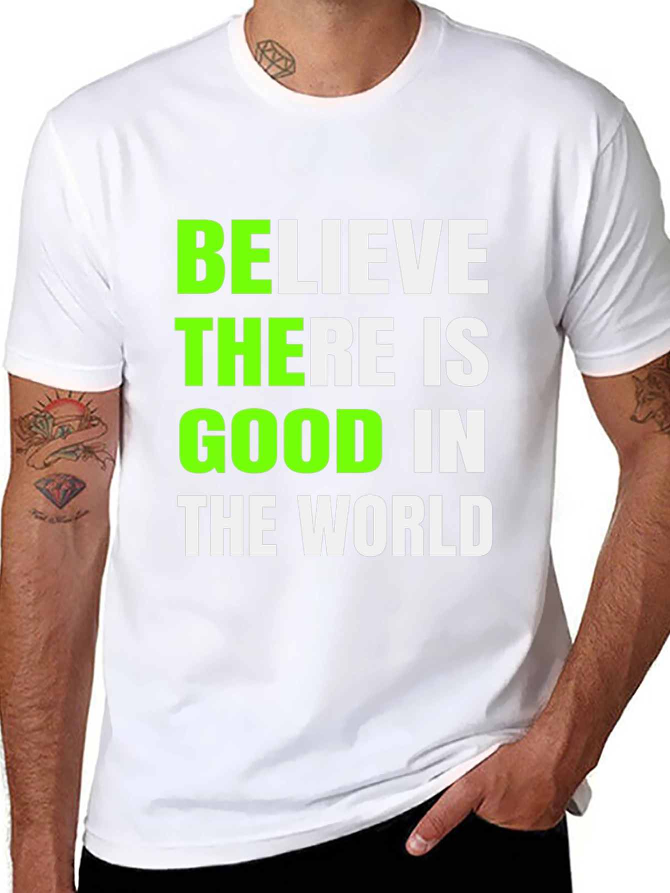 Believe There is Good Graphic Tee - Black