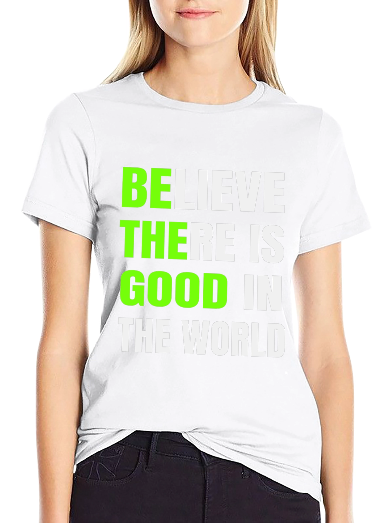 Believe There is Good Graphic Tee - Black