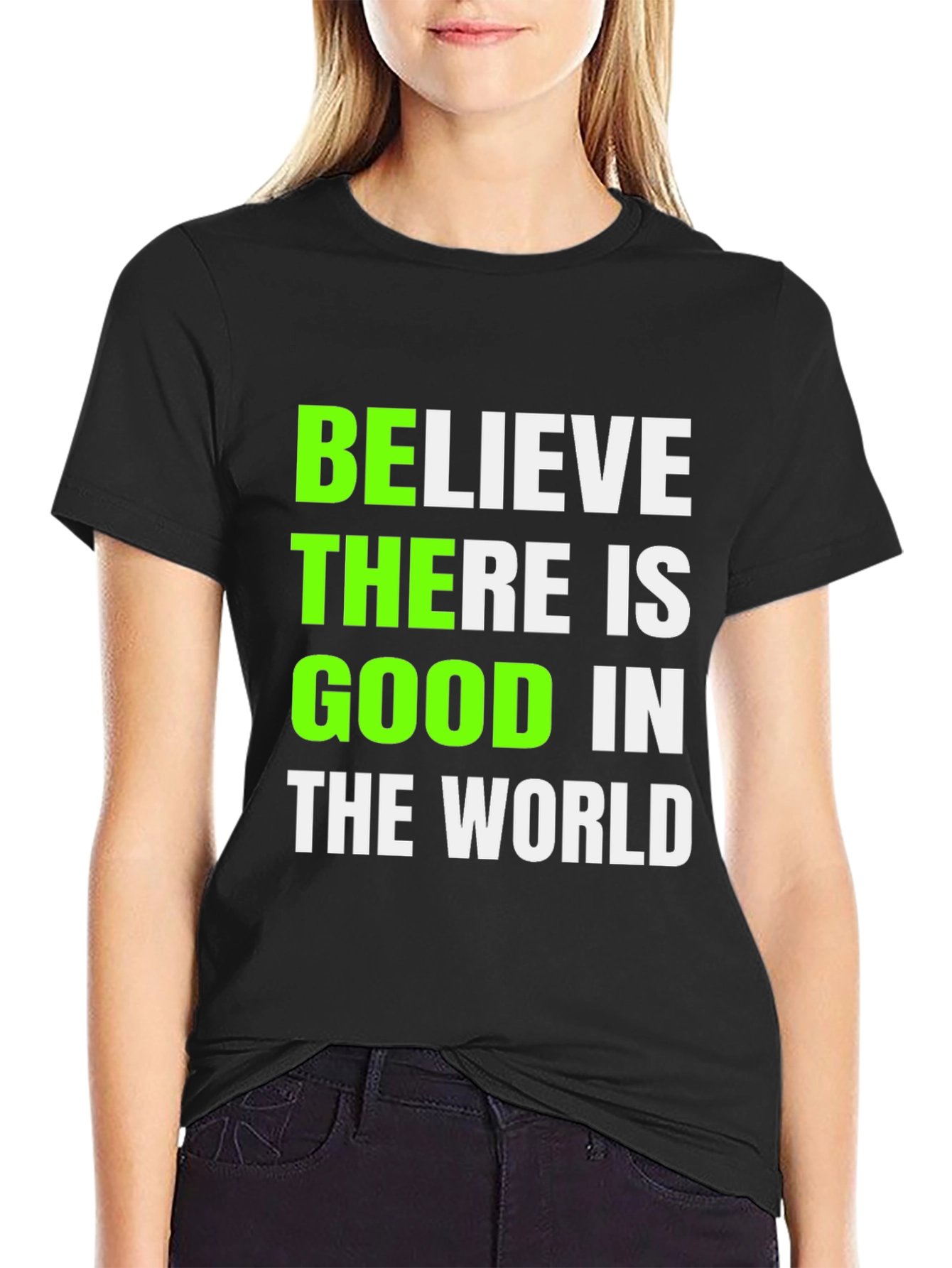 Believe There is Good Graphic Tee - Black