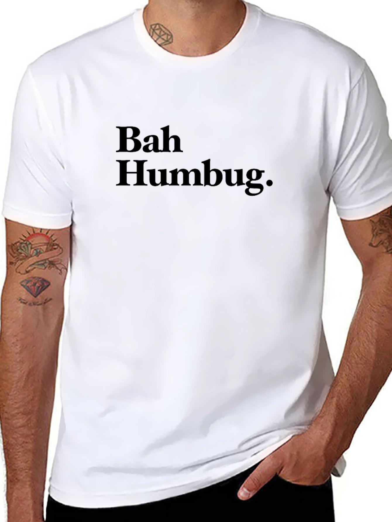 Bah Humbug Graphic T-Shirt - Anti-Christmas Humor