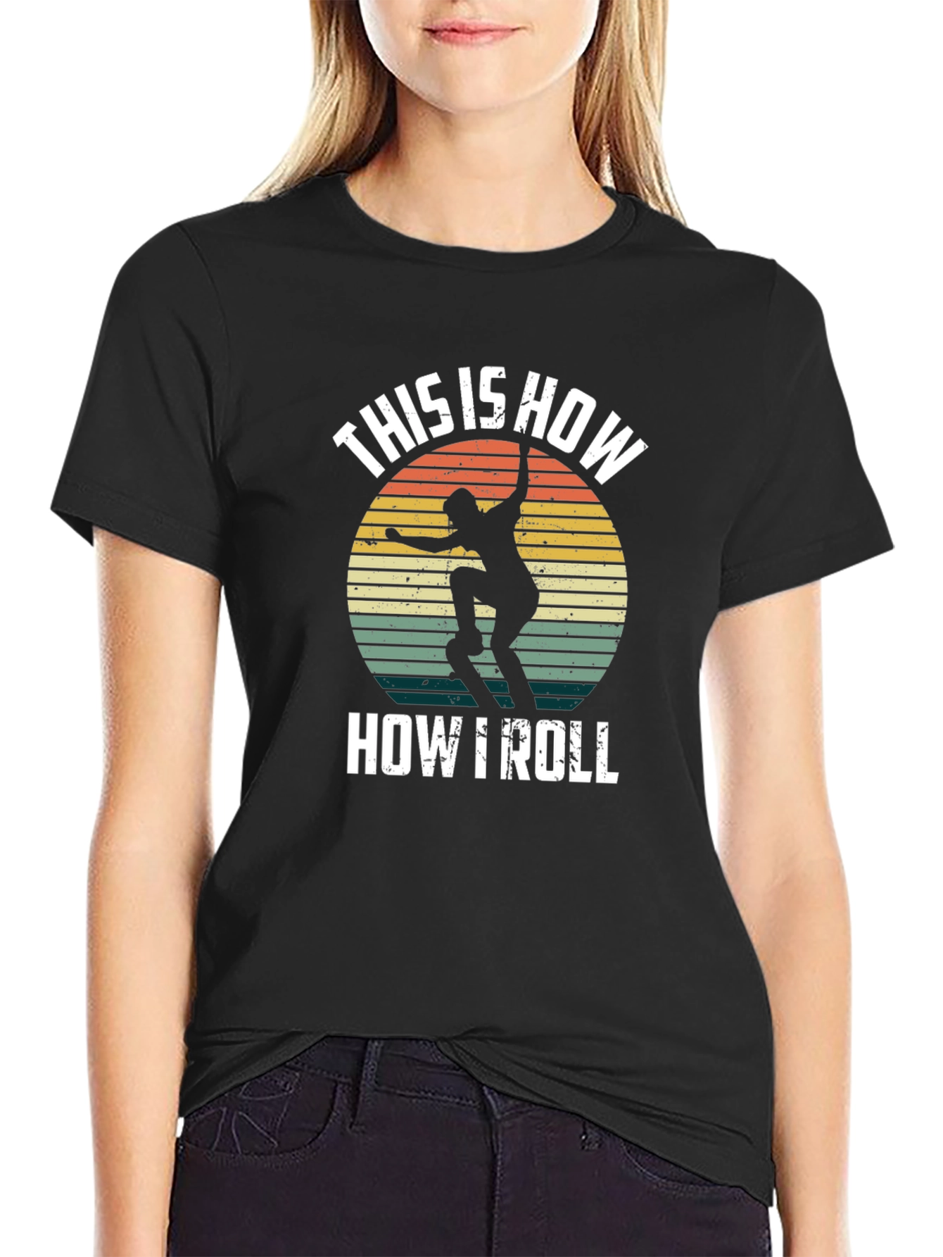 This is How I Roll Skater T-Shirt Retro Design