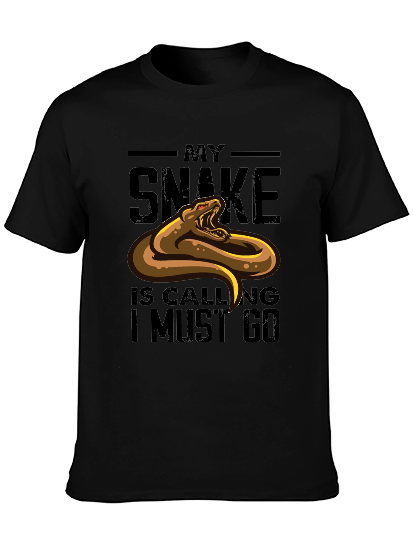 My Snake is Calling Funny Graphic T-Shirt
