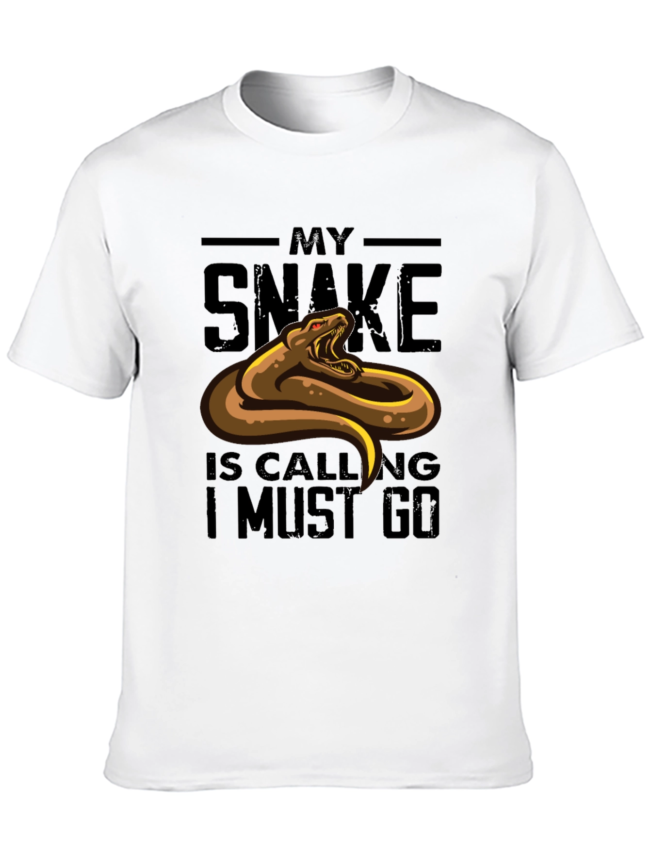 My Snake is Calling Funny Graphic T-Shirt