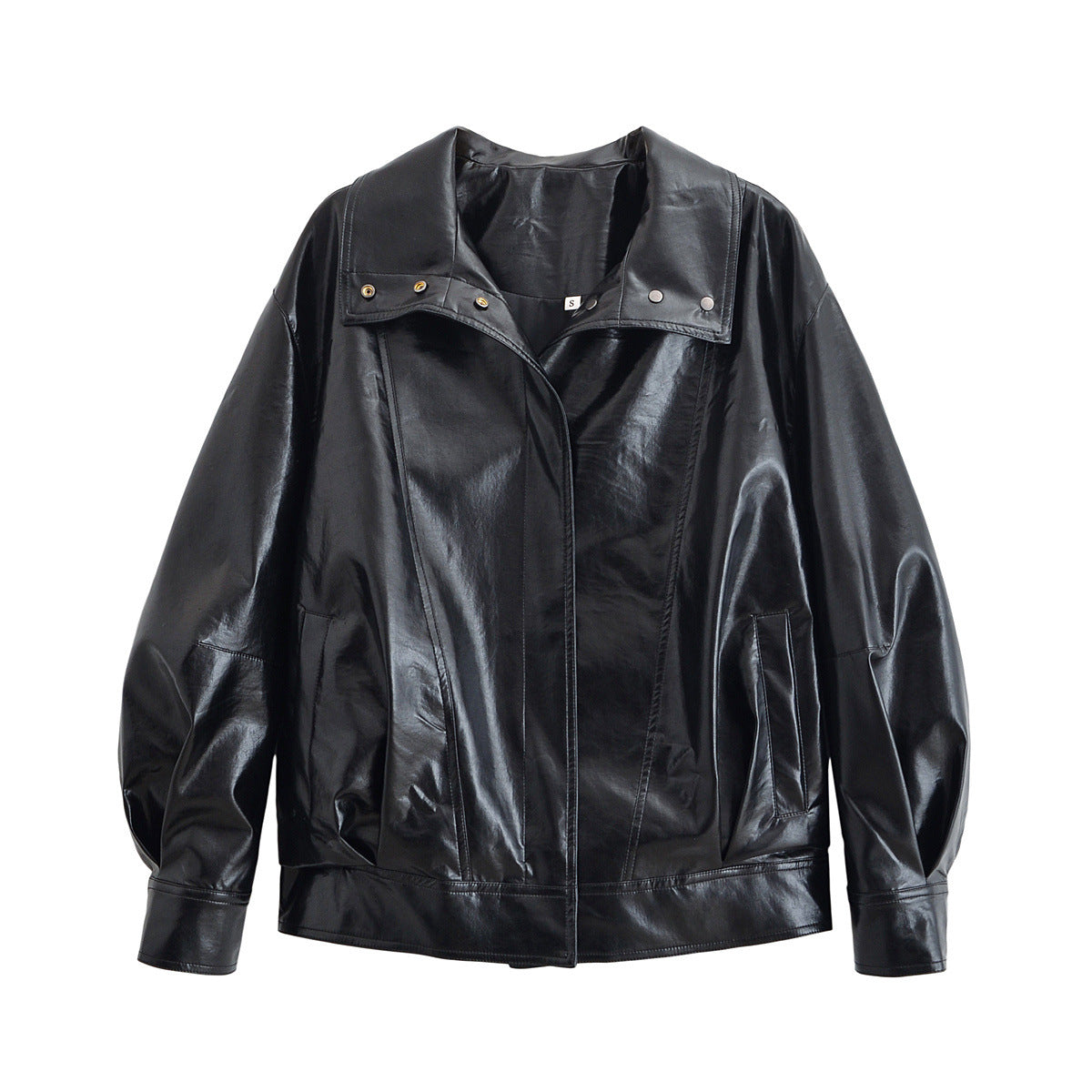 Retro Cool Leather Jacket Women's Wear